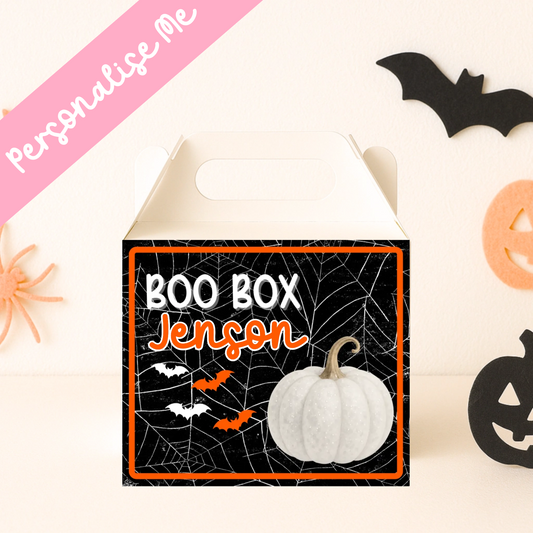 Orange Boo Box - Party Box Decal