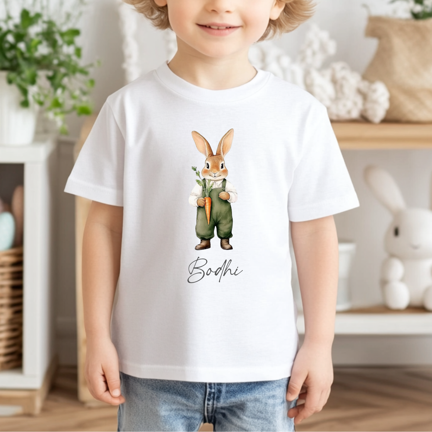 DTF Decal - Farmer Bunny Decal