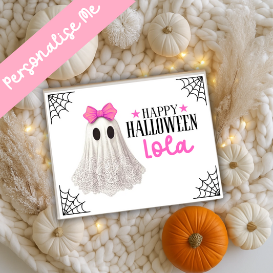 Pink Lace ghost - Magnetic Box Decal