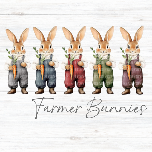 Farmer Bunnies  - Digital Download