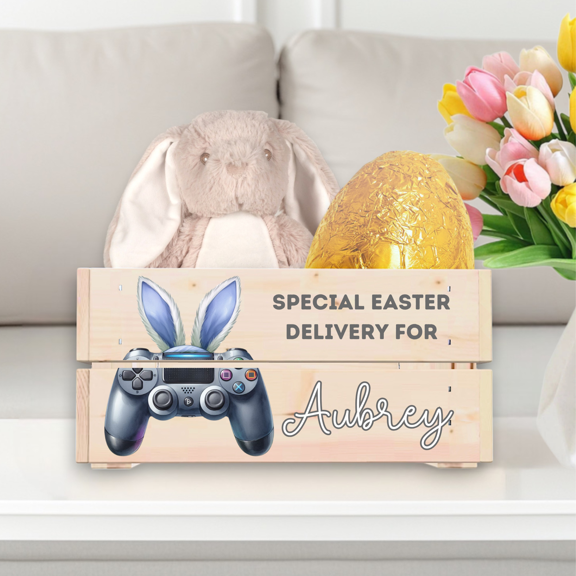 UVDTF - Easter Crate Decal Controller blue