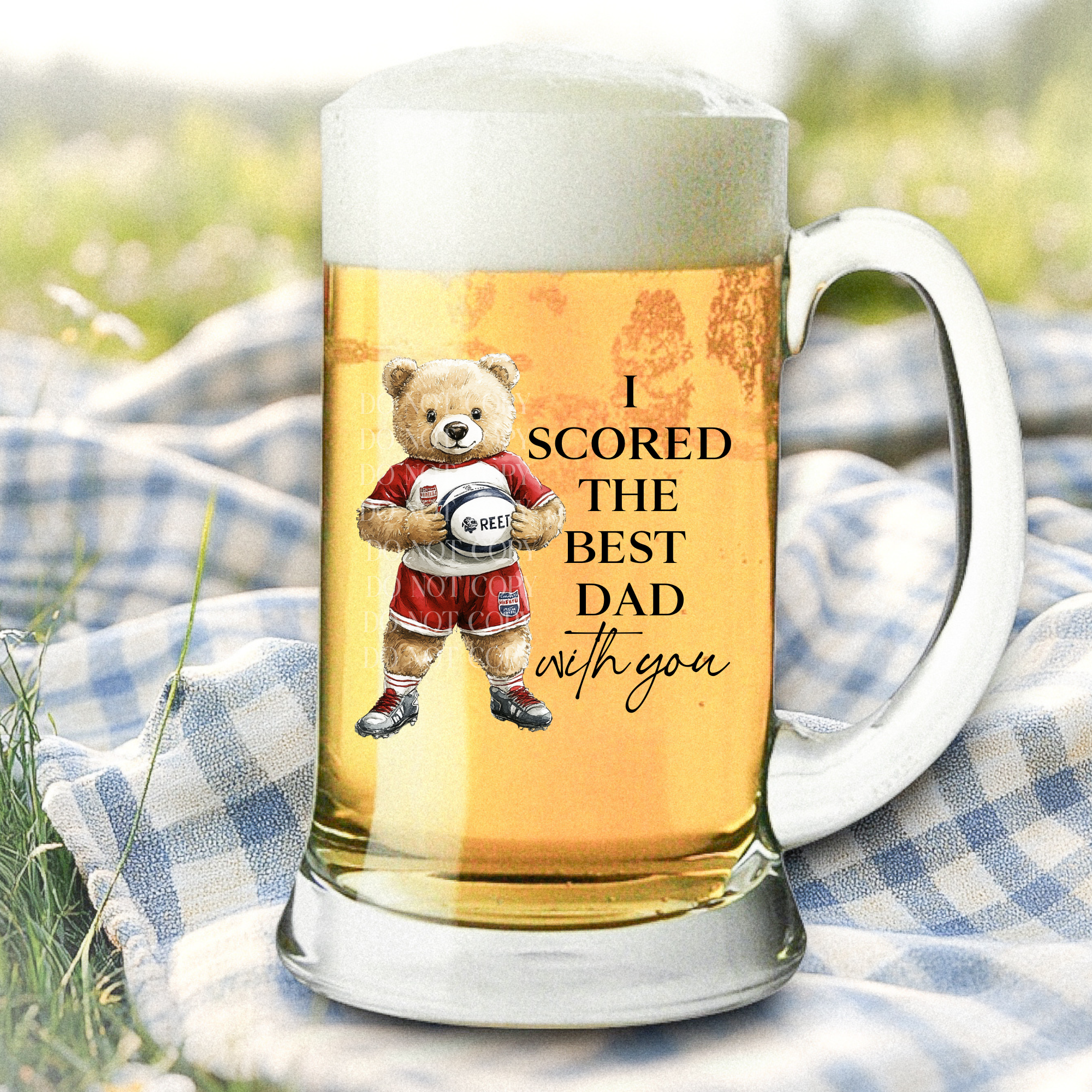 UVDTF - Scored the best dad Rugby Tankard
