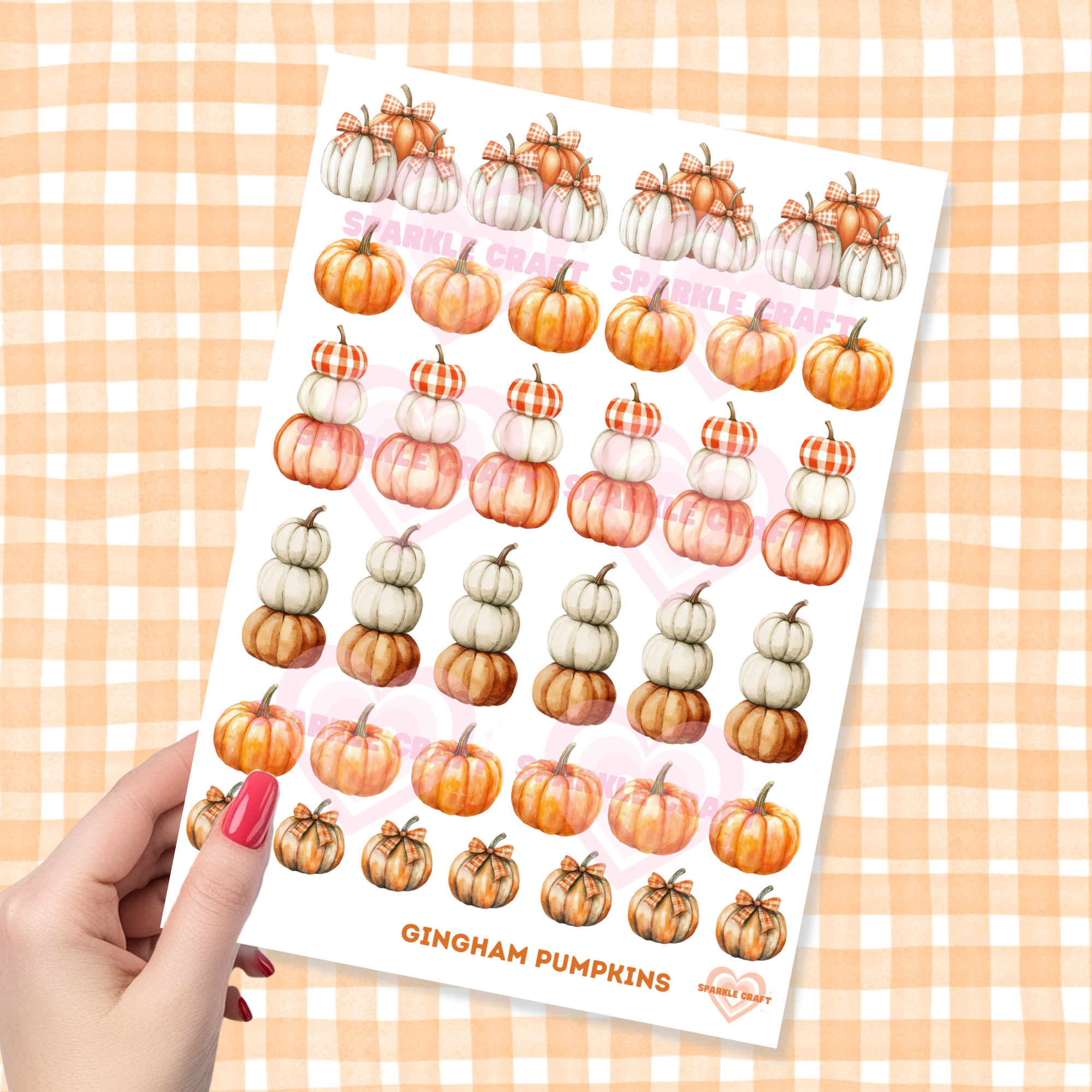 UVDTF  - GINGHAM PUMPKINS