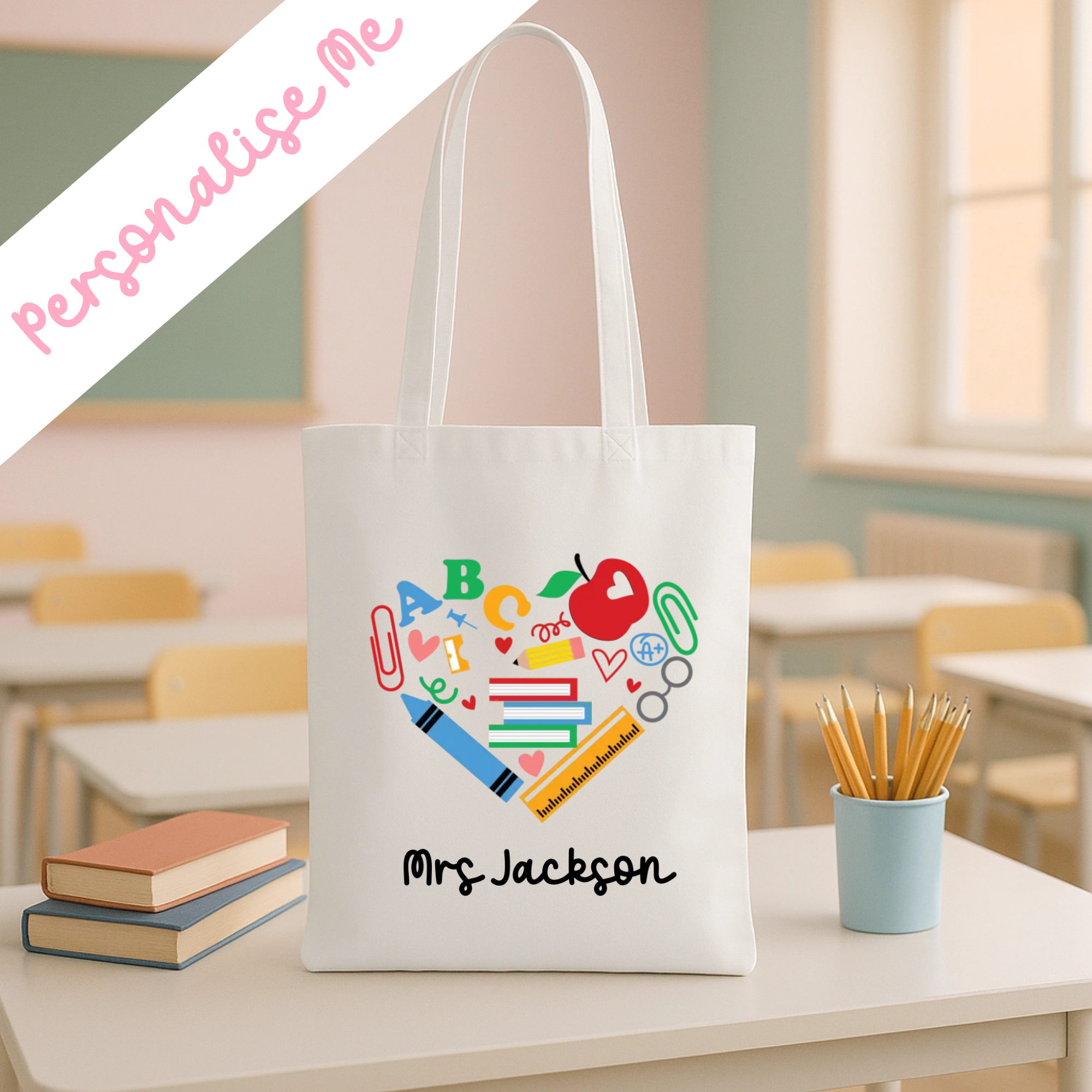 DTF -  Personalised Stationery Heart