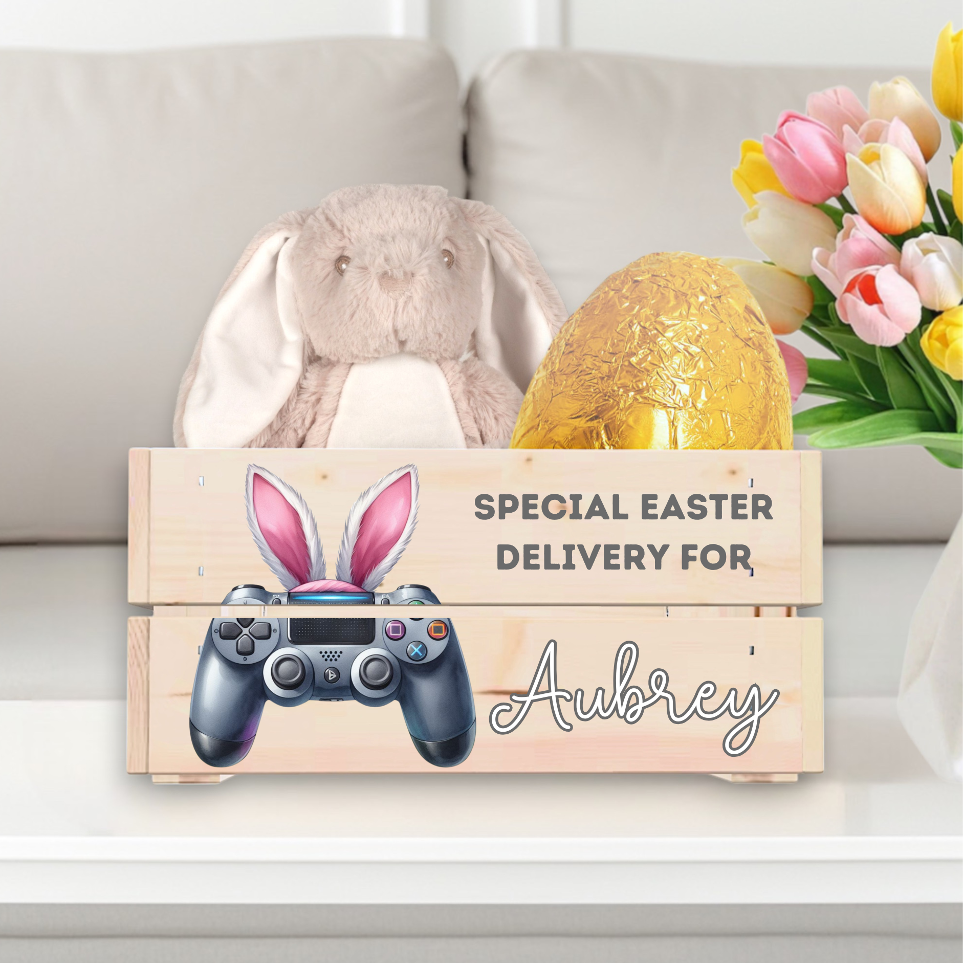 UVDTF - Easter Crate Decal Controller Pink