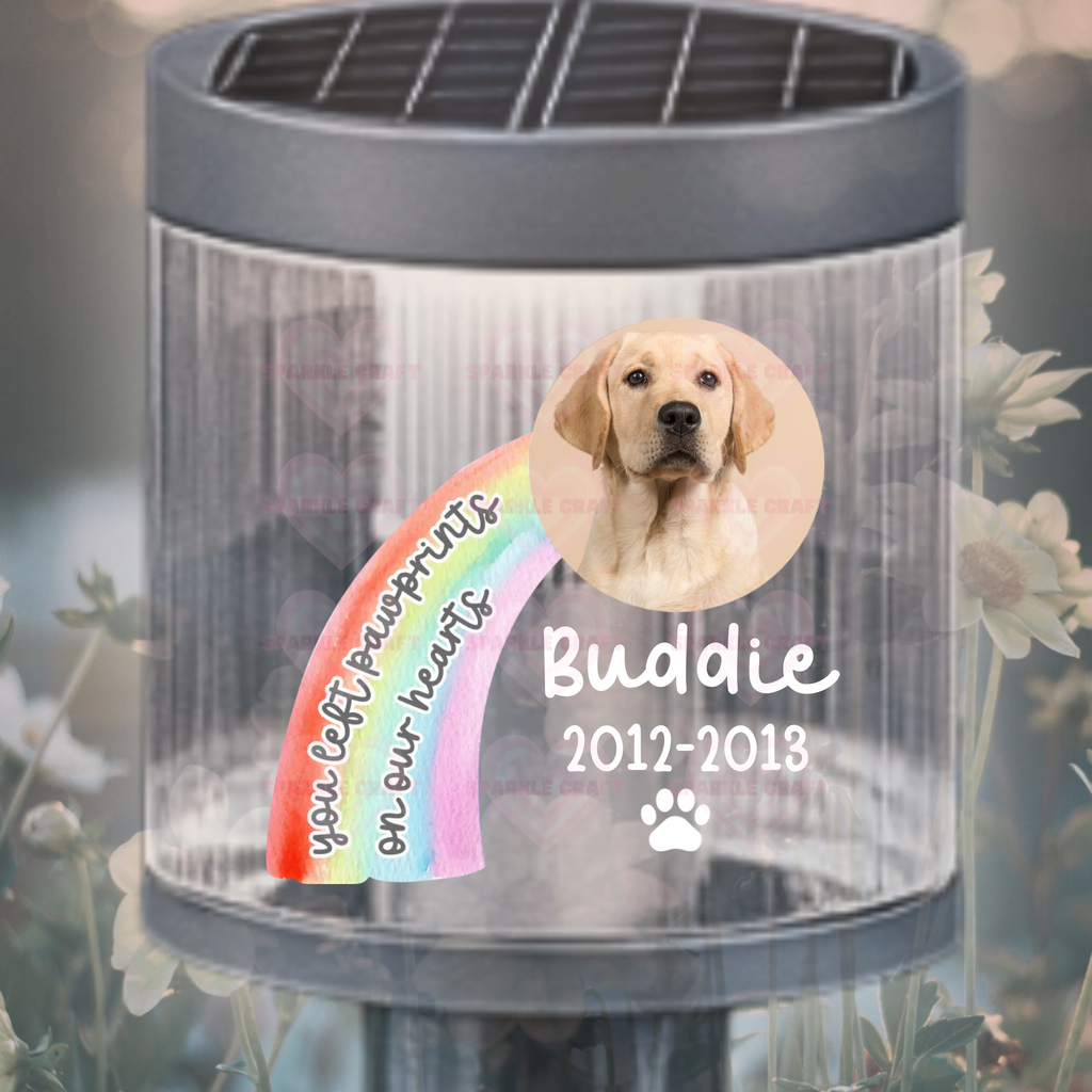 UVDTF - Paw Print Rainbow