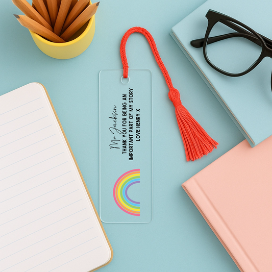 UVDTF -Bright Rainbow Bookmark Decal
