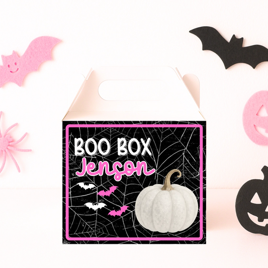 Pink Boo Box - Party Box Decal