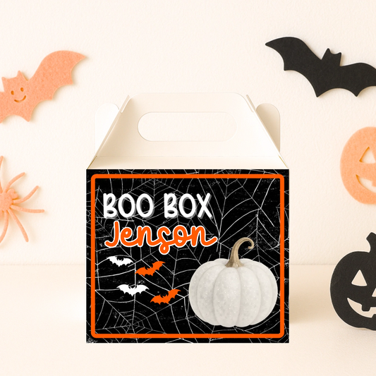 Orange Boo Box - Party Box Decal