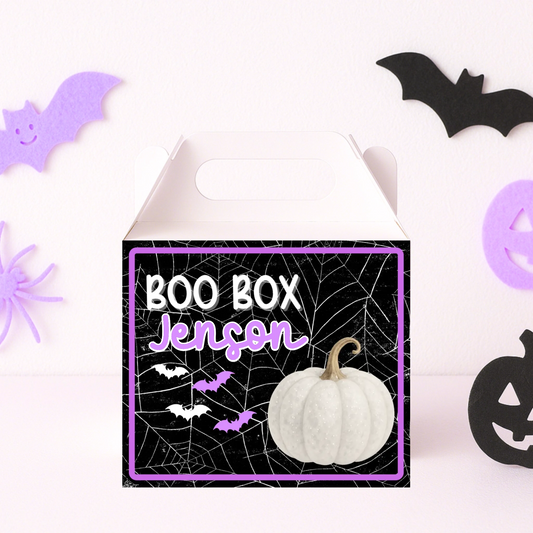 Purple Boo Box - Party Box Decal