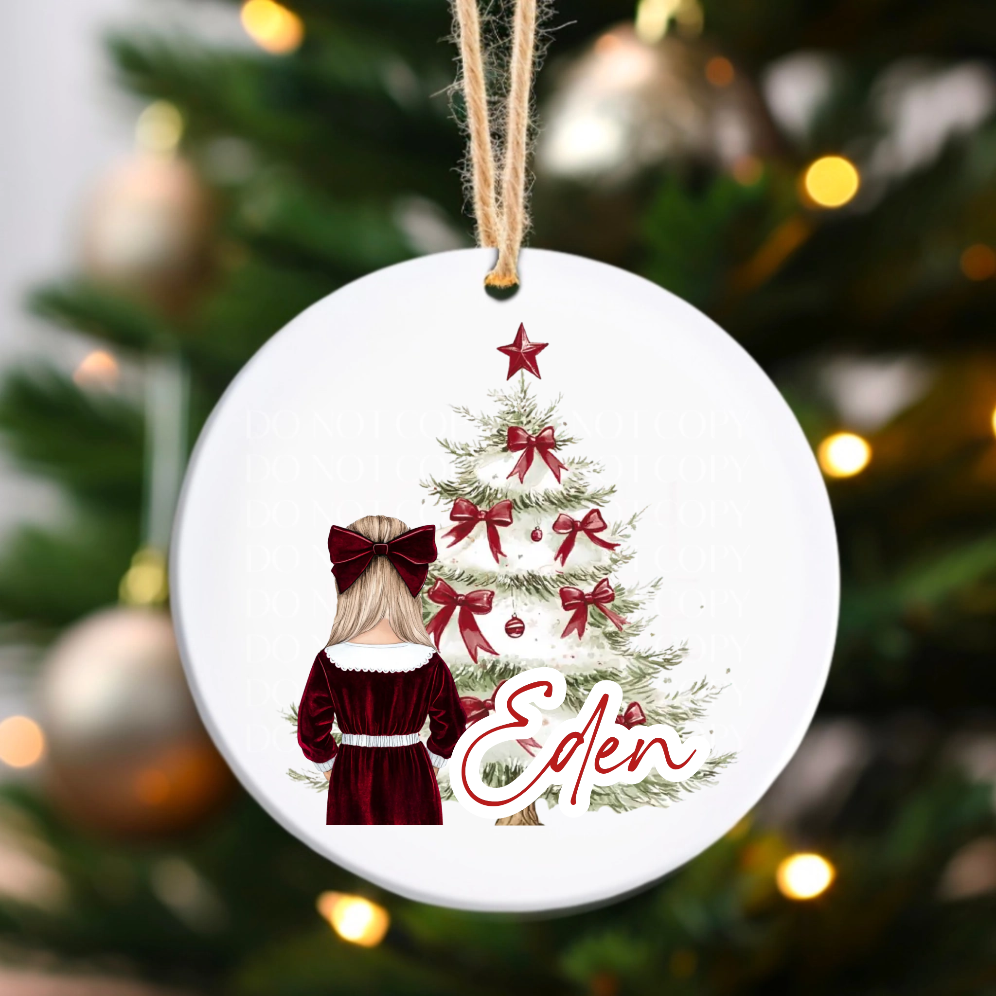 UVDTF - Christmas Girl Decoration Decal
