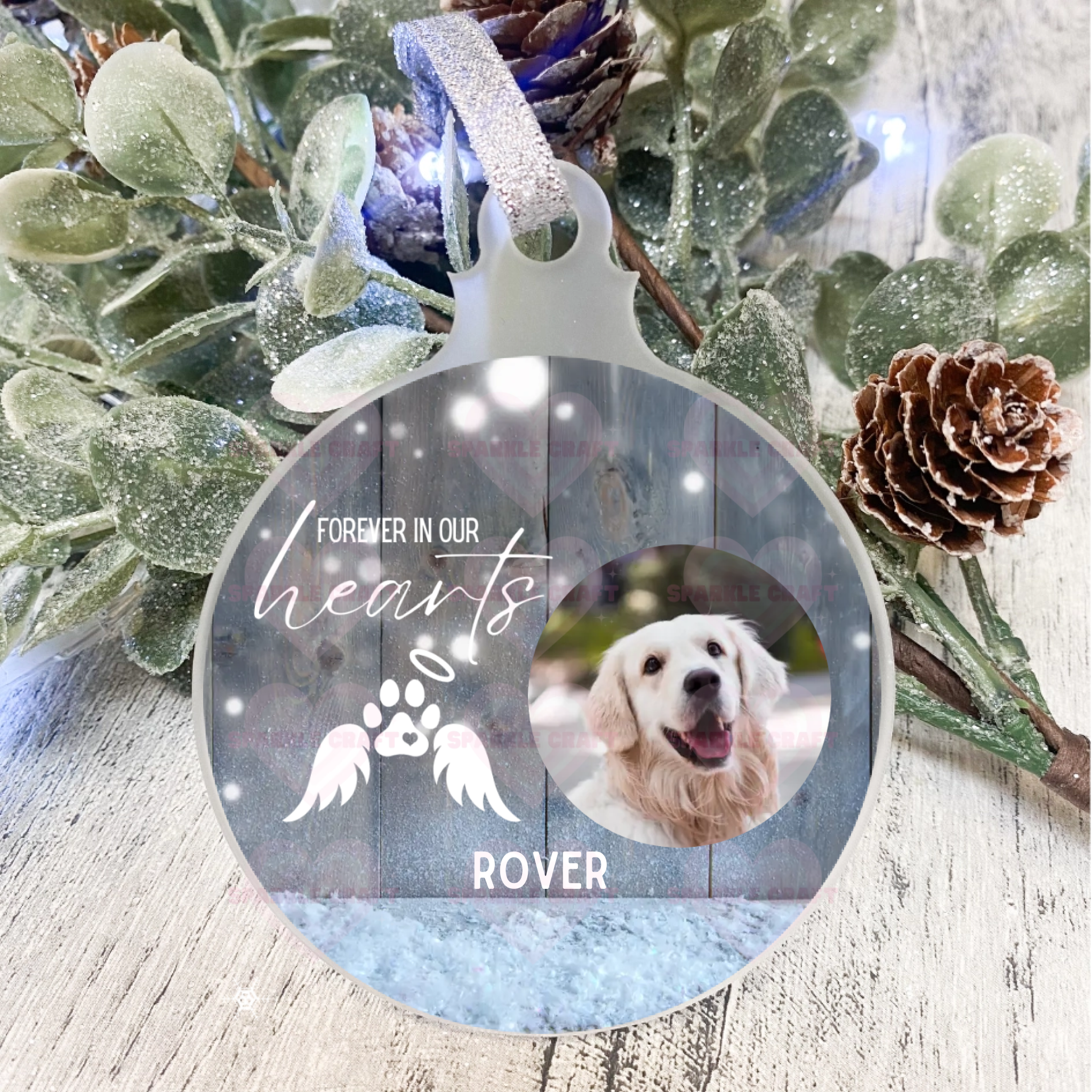 Forever In Our Hearts -Bauble Decal