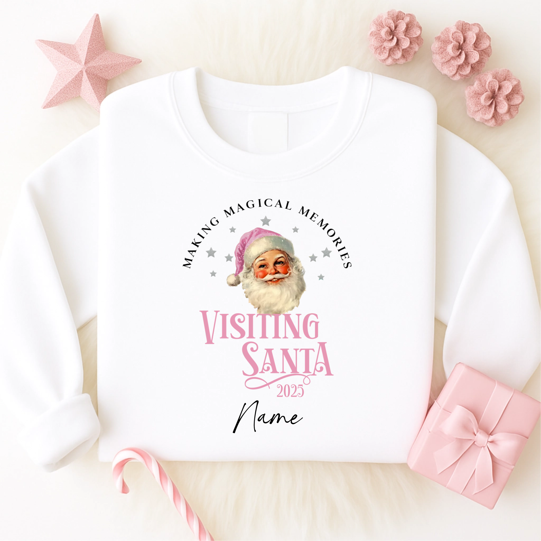 DTF - Visiting Santa Kids 2025 Light Pink