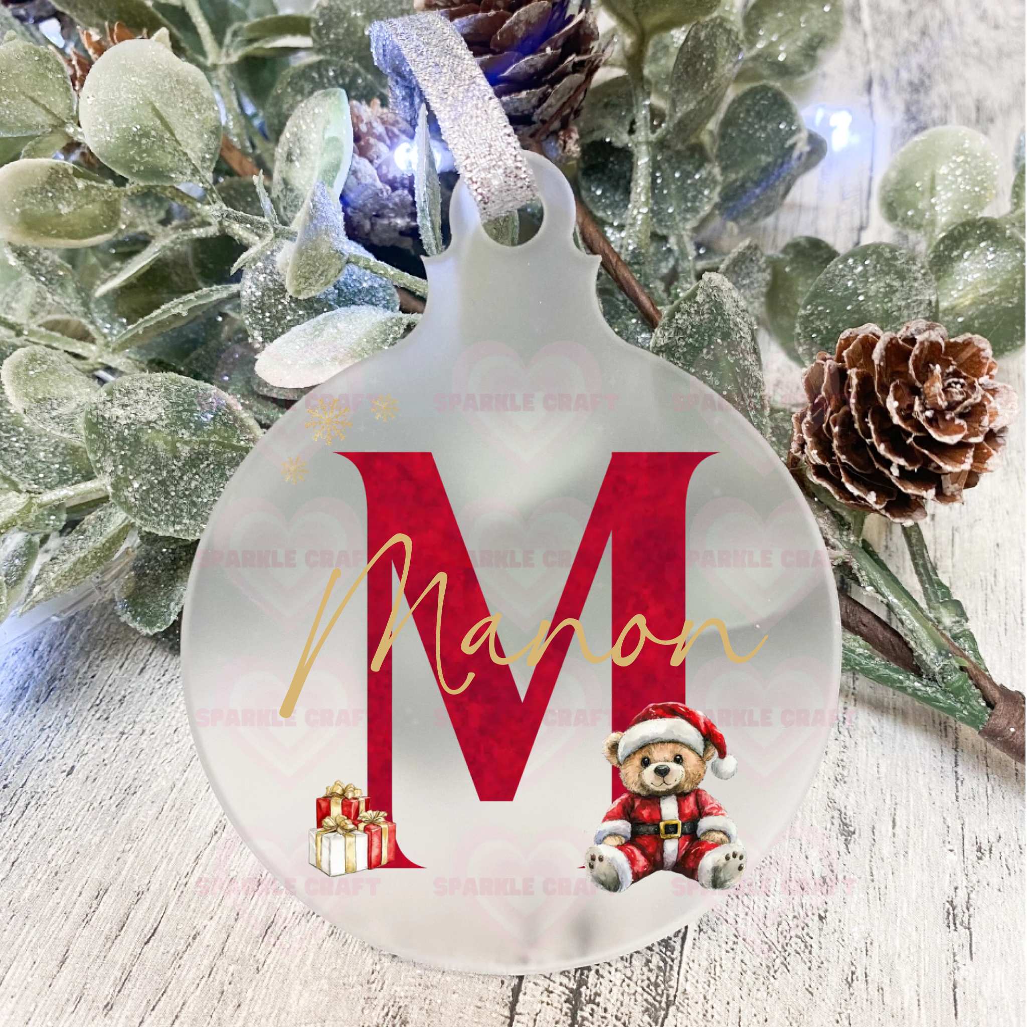 UVDTF - Red Bear Decoration Decal