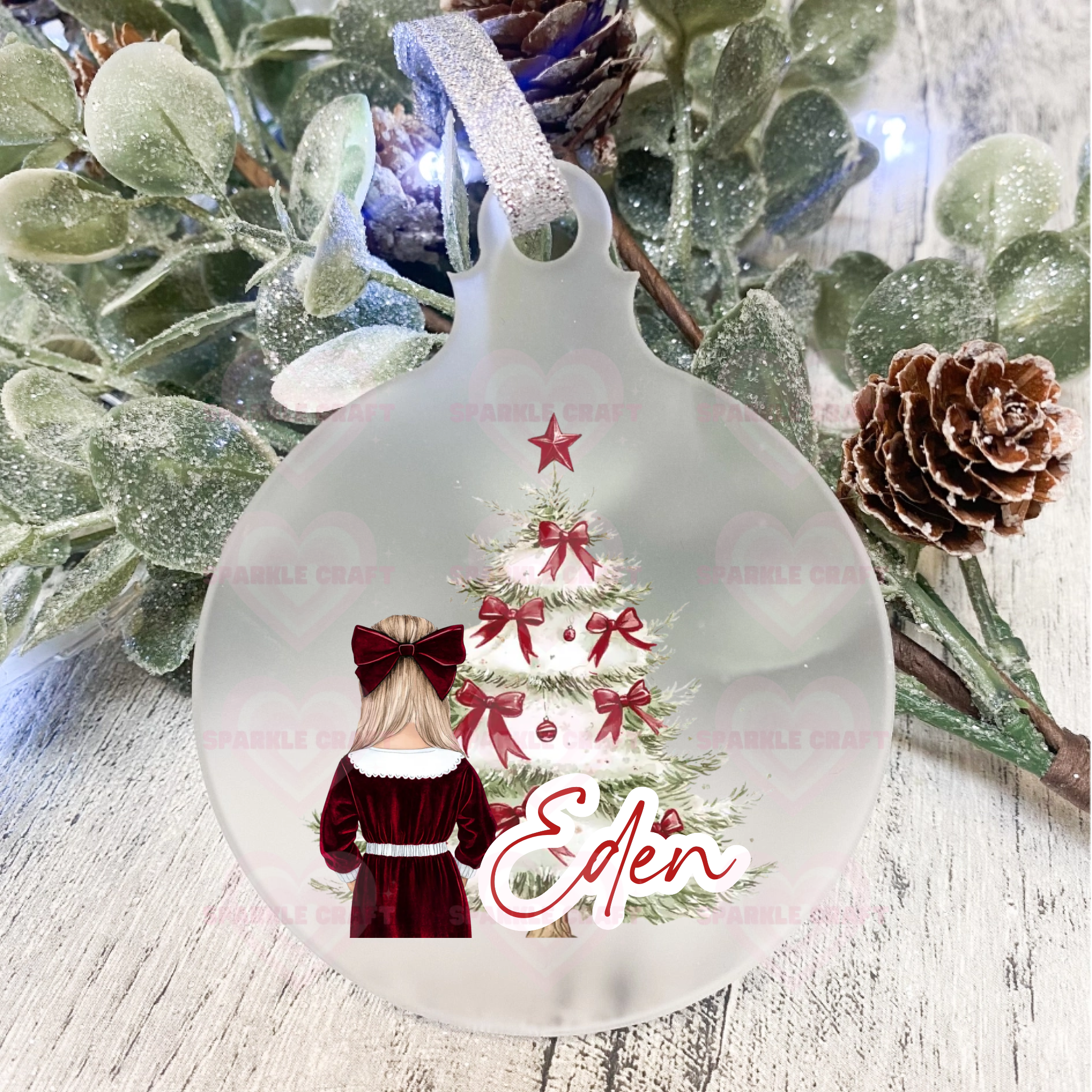 UVDTF - Christmas Girl Decoration Decal