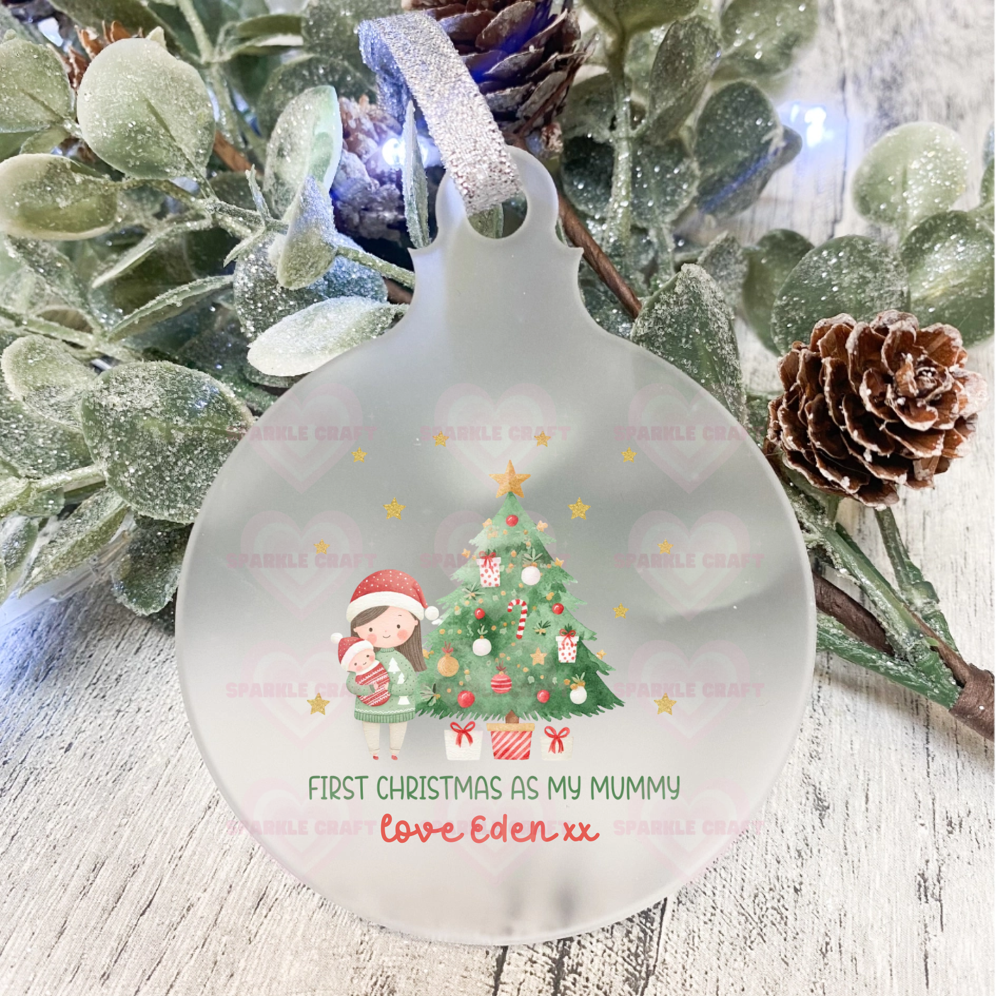 UVDTF - First Christmas As Mummy Decoration Decal
