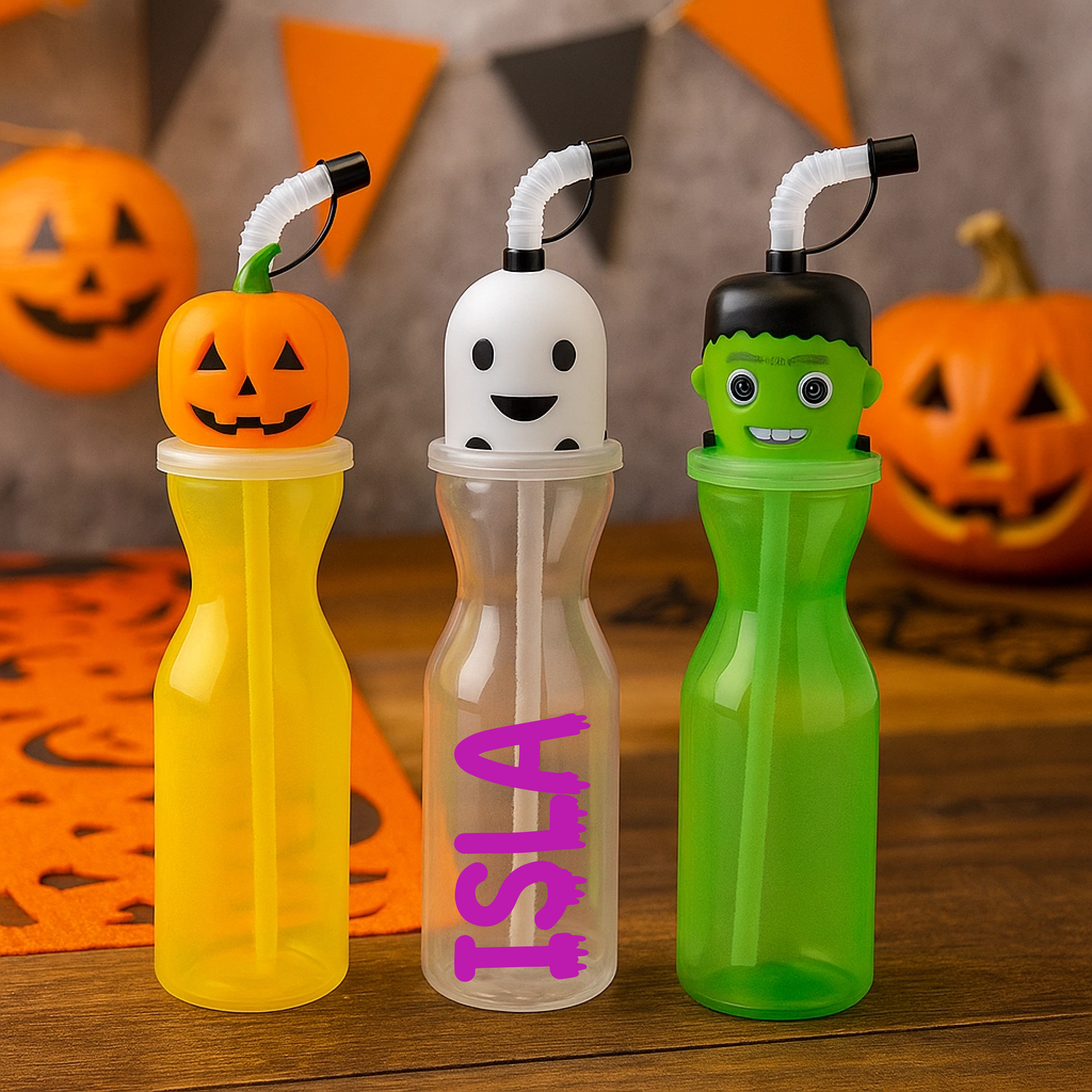Name Decal for Halloween Bottles