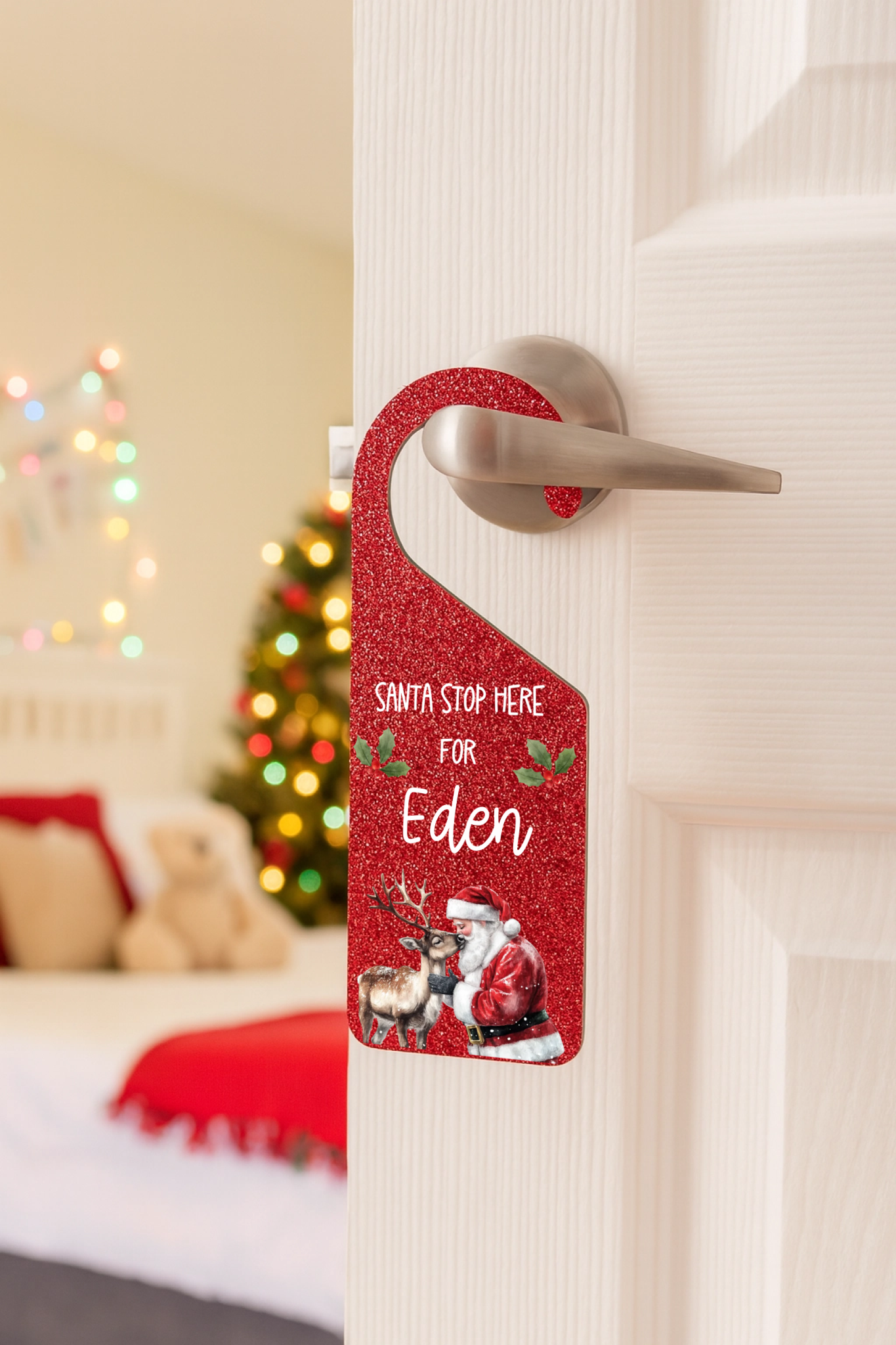 UVDTF - Reindeer Kiss Door Hanger Decal