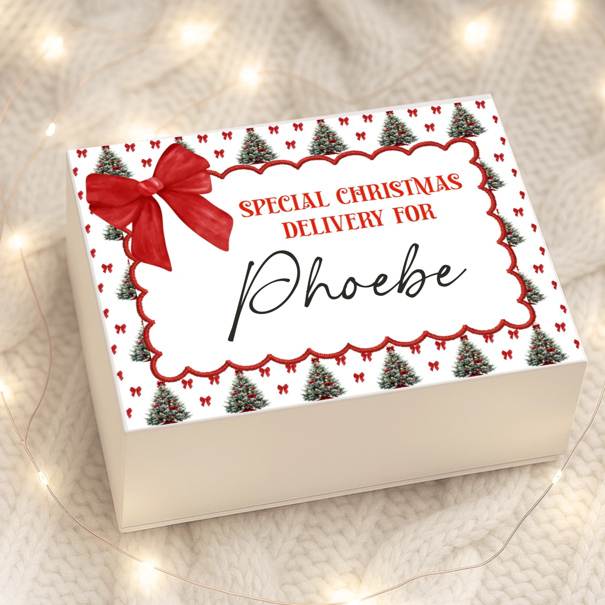 Christmas Trees - Magnetic Box Decal