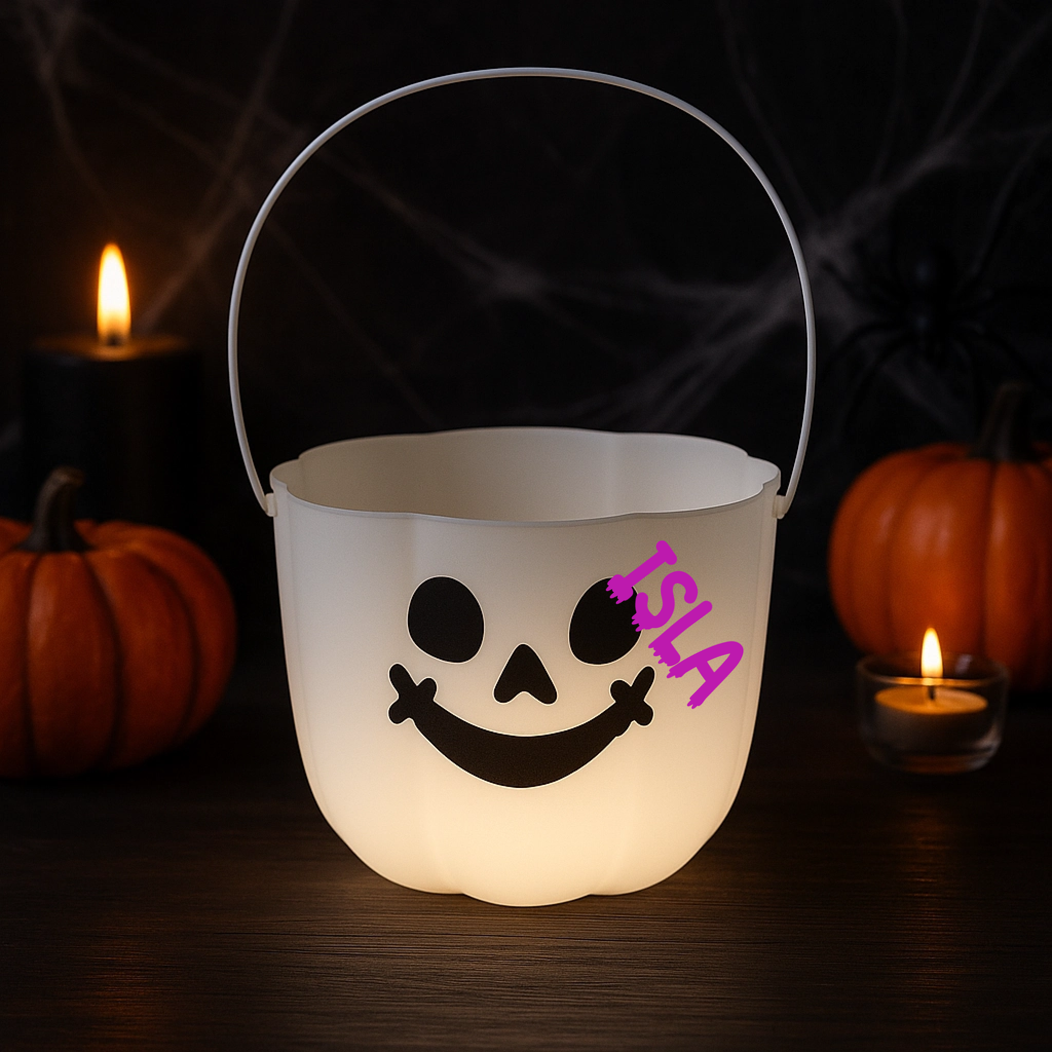 Name Decal for Glow in dark bucket