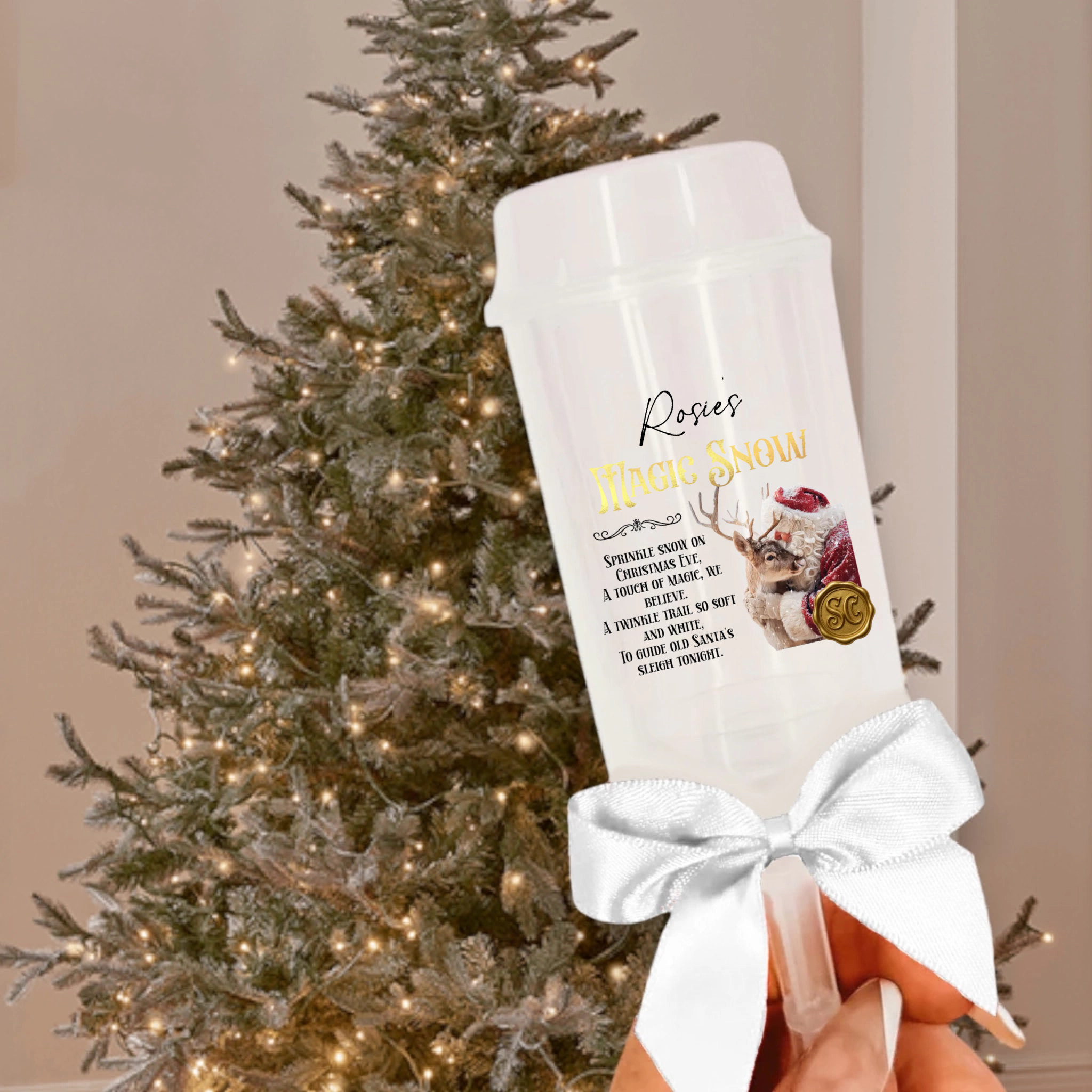 UVDTF  Magic Snow , Snow Popper Decal