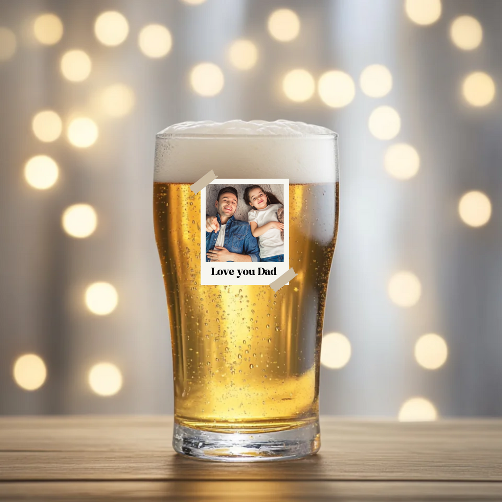 UVDTF - Pint Glass Polaroid