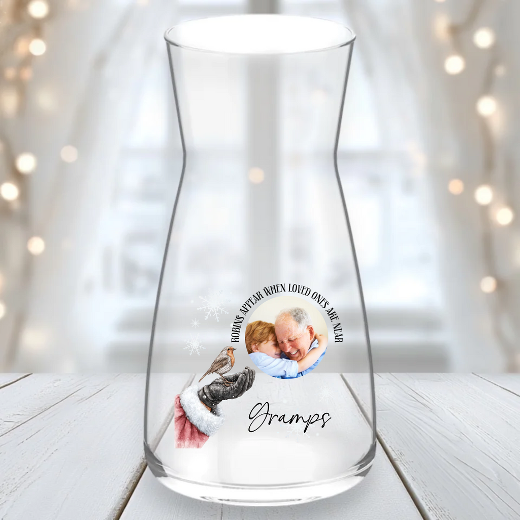 UVDTF  - Santa Robin Photo Vase Decal