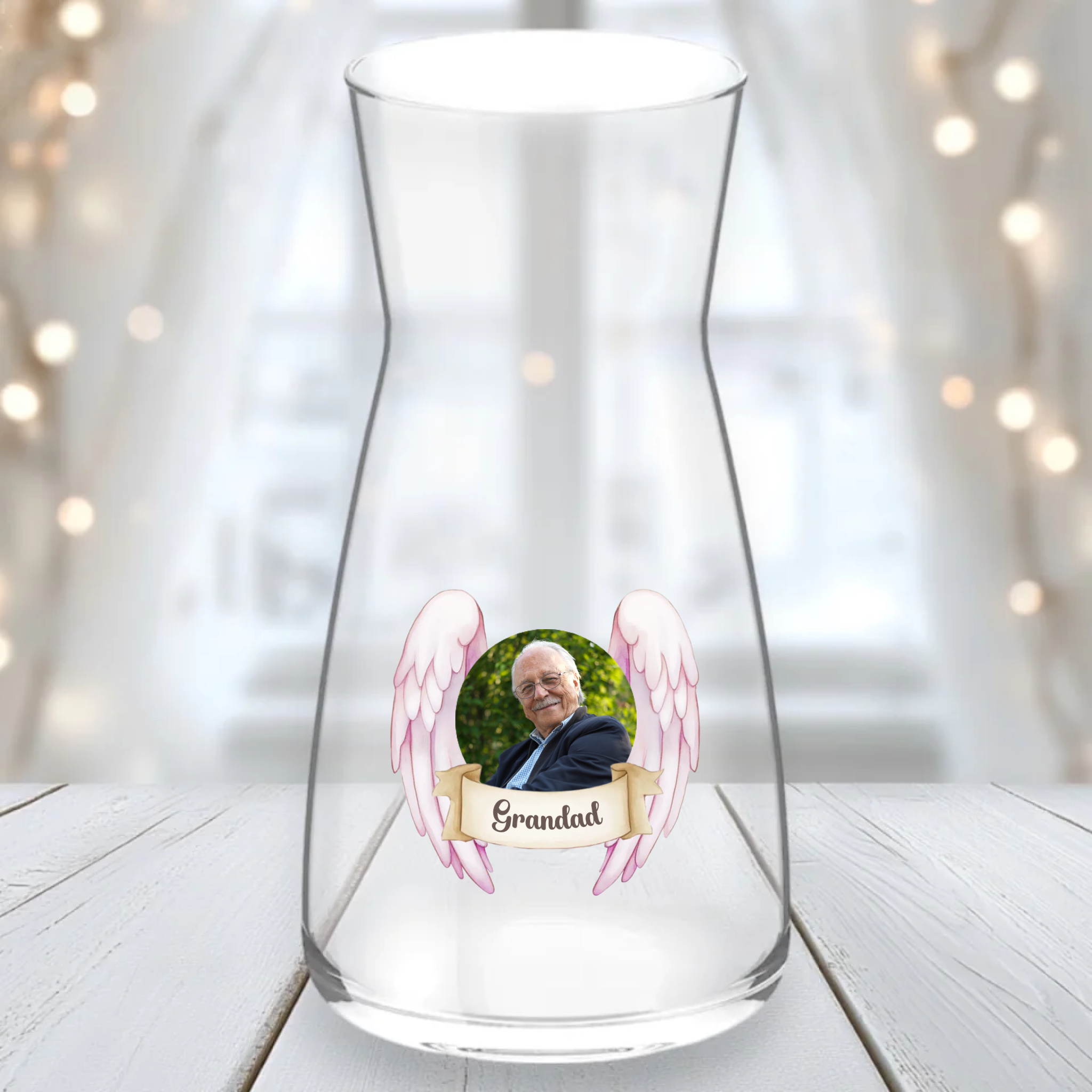 UVDTF  - Pink Wings Vase Decal