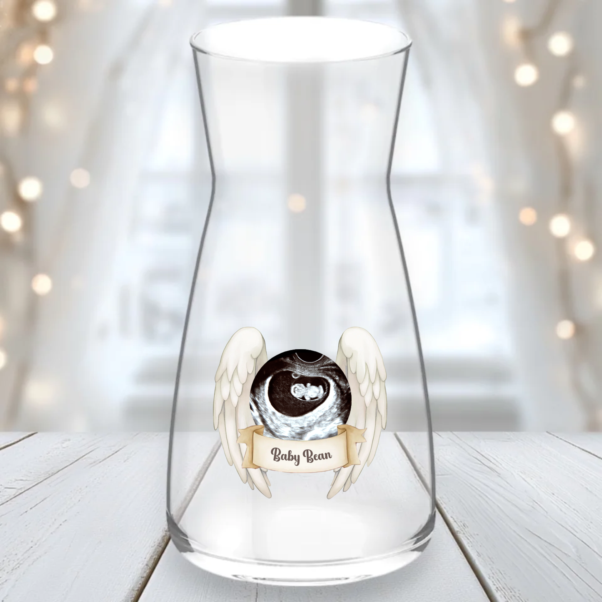 UVDTF  - Cream Wings Vase Decal