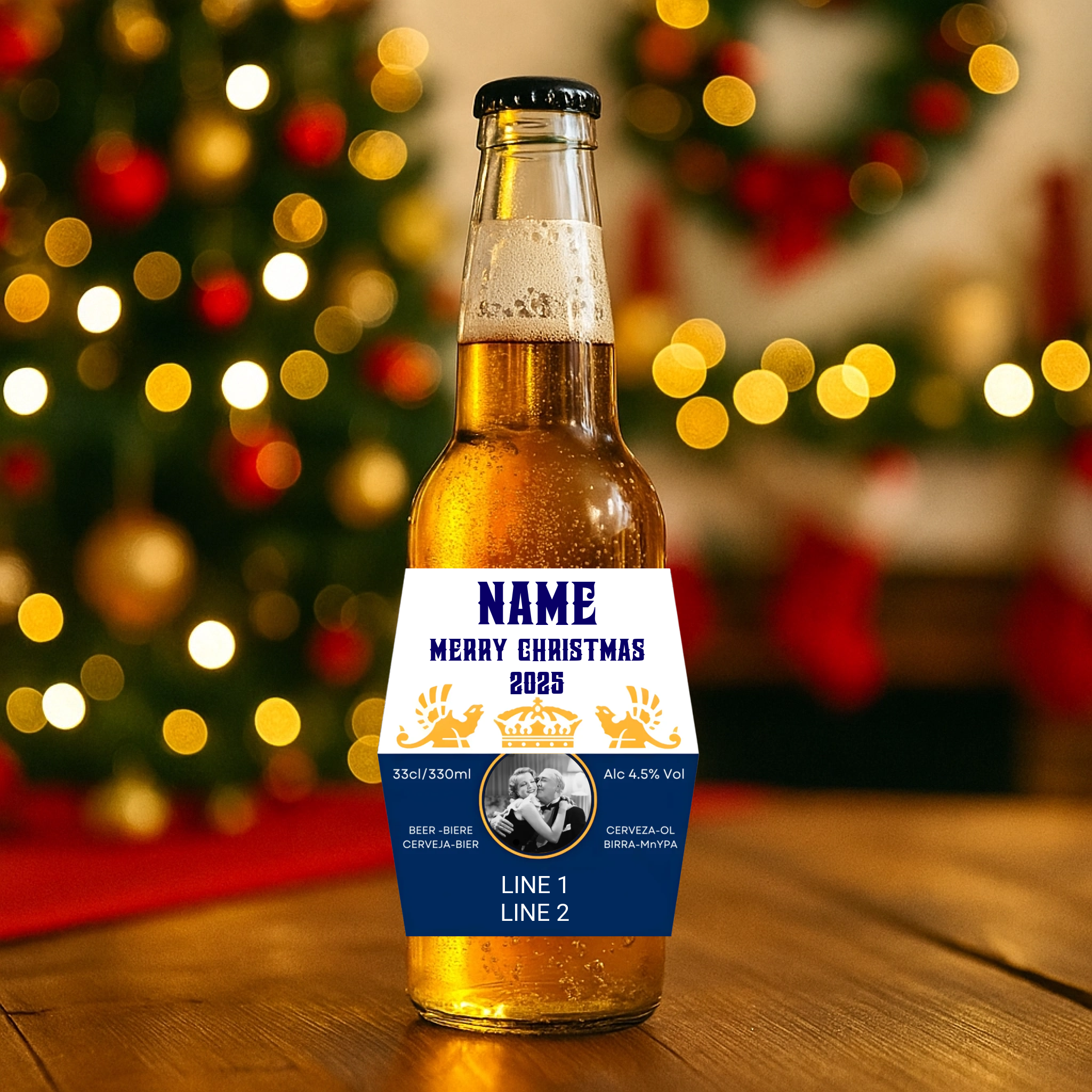 Beer Label - Christmas Design 1