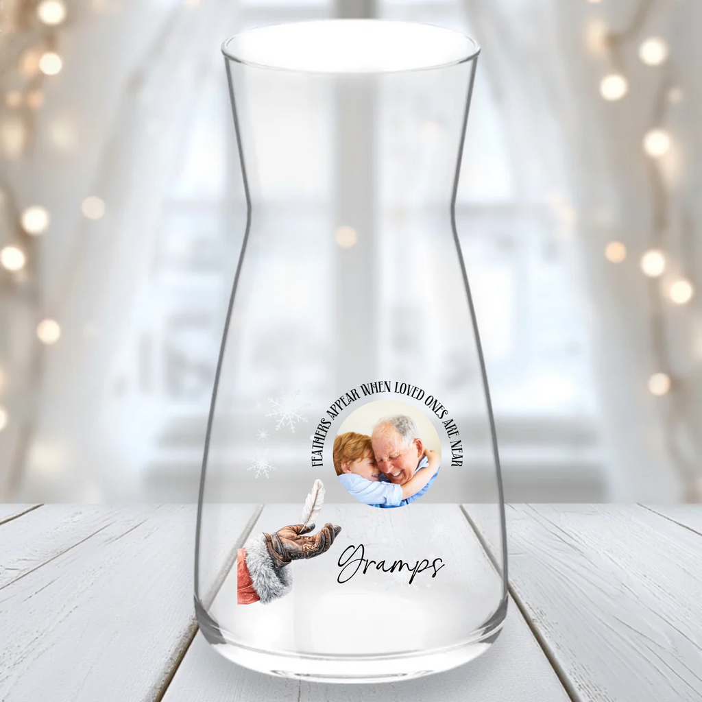 UVDTF  - Santa Feather Photo Vase Decal