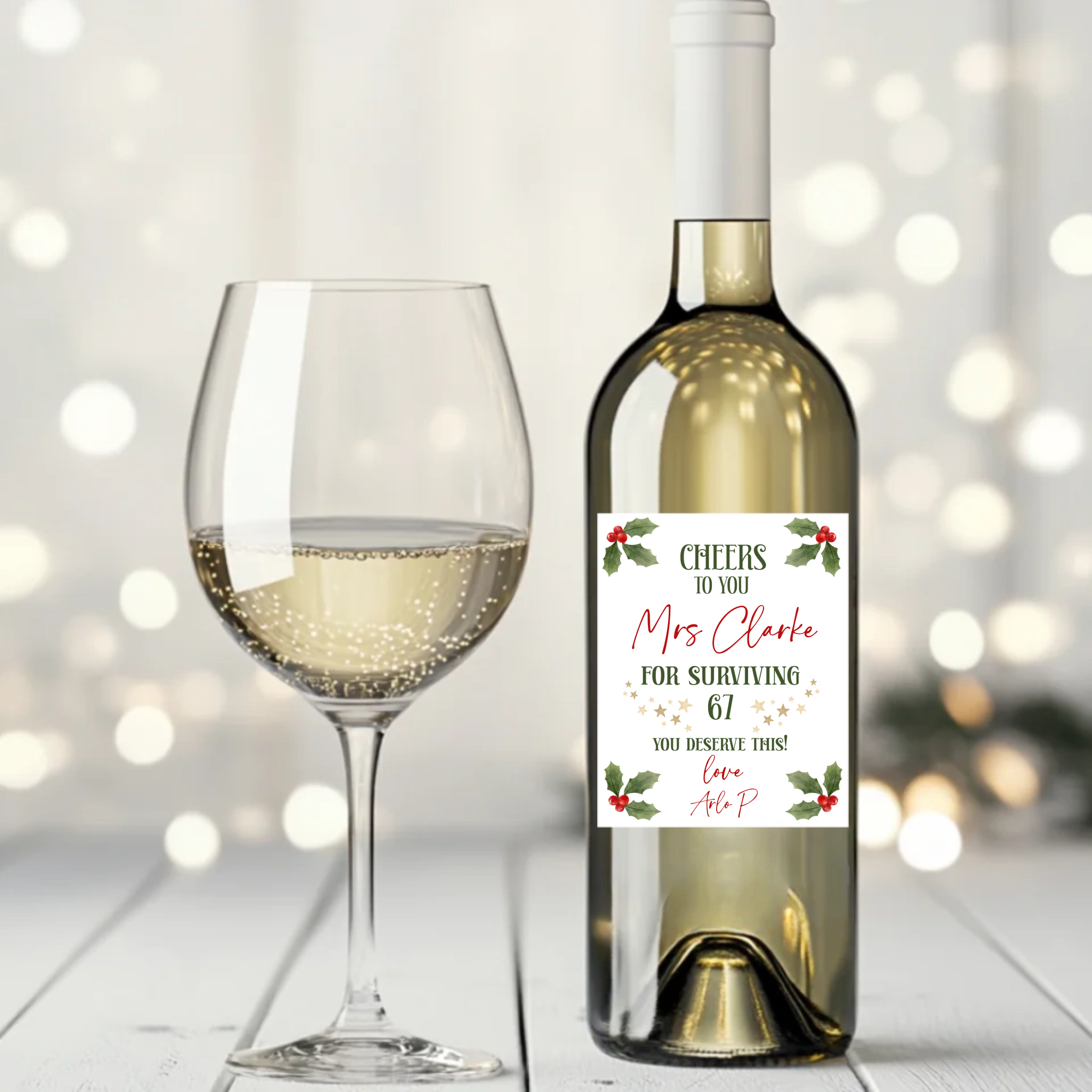 Surviving 67 Wine Label