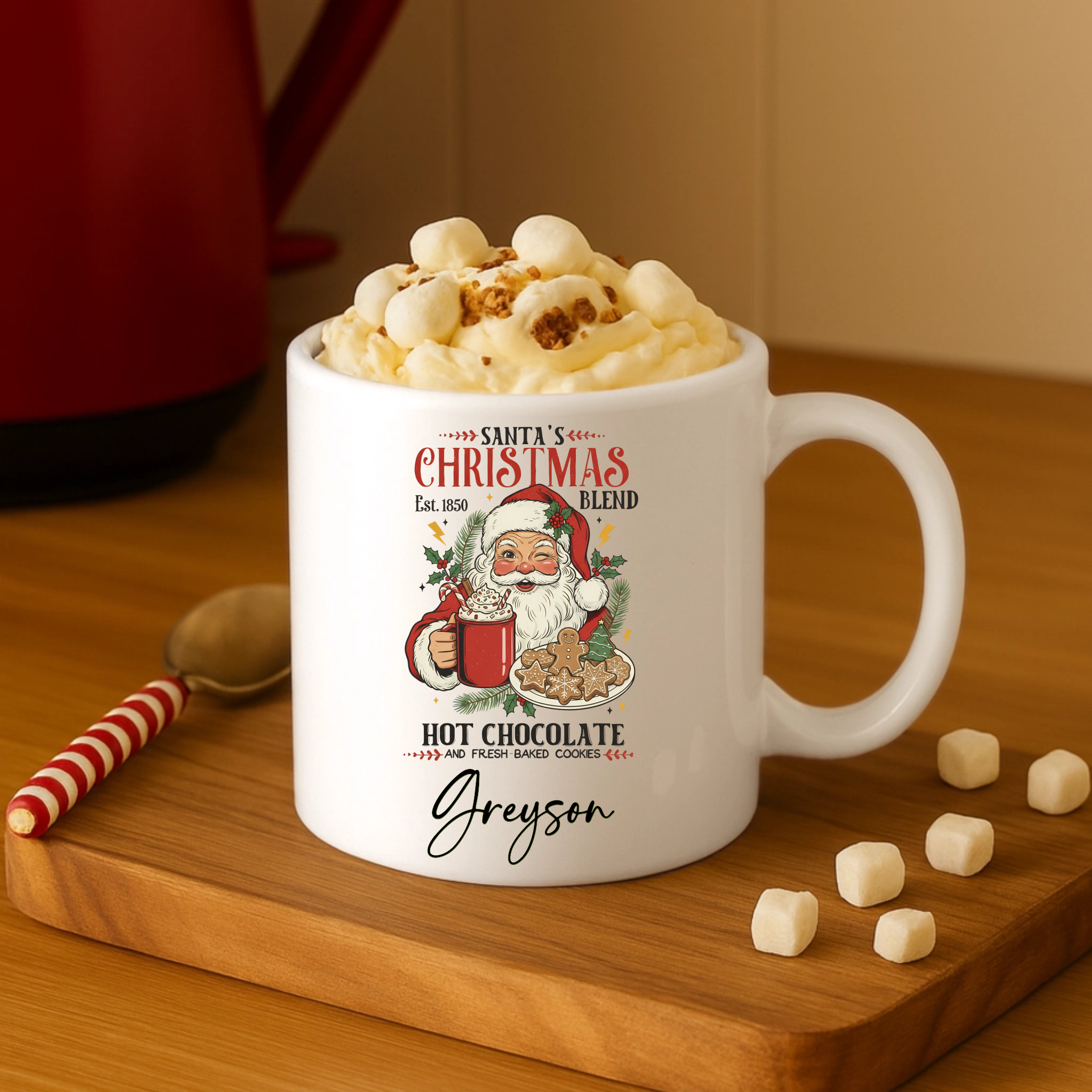 UVDTF - Santa Hot Chocolate Mug Decal