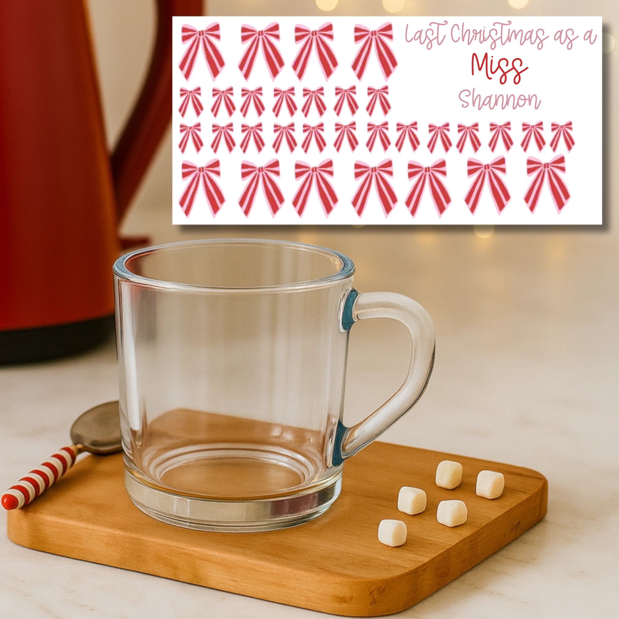 UVDTF -  Christmas Element Sheet Personalised