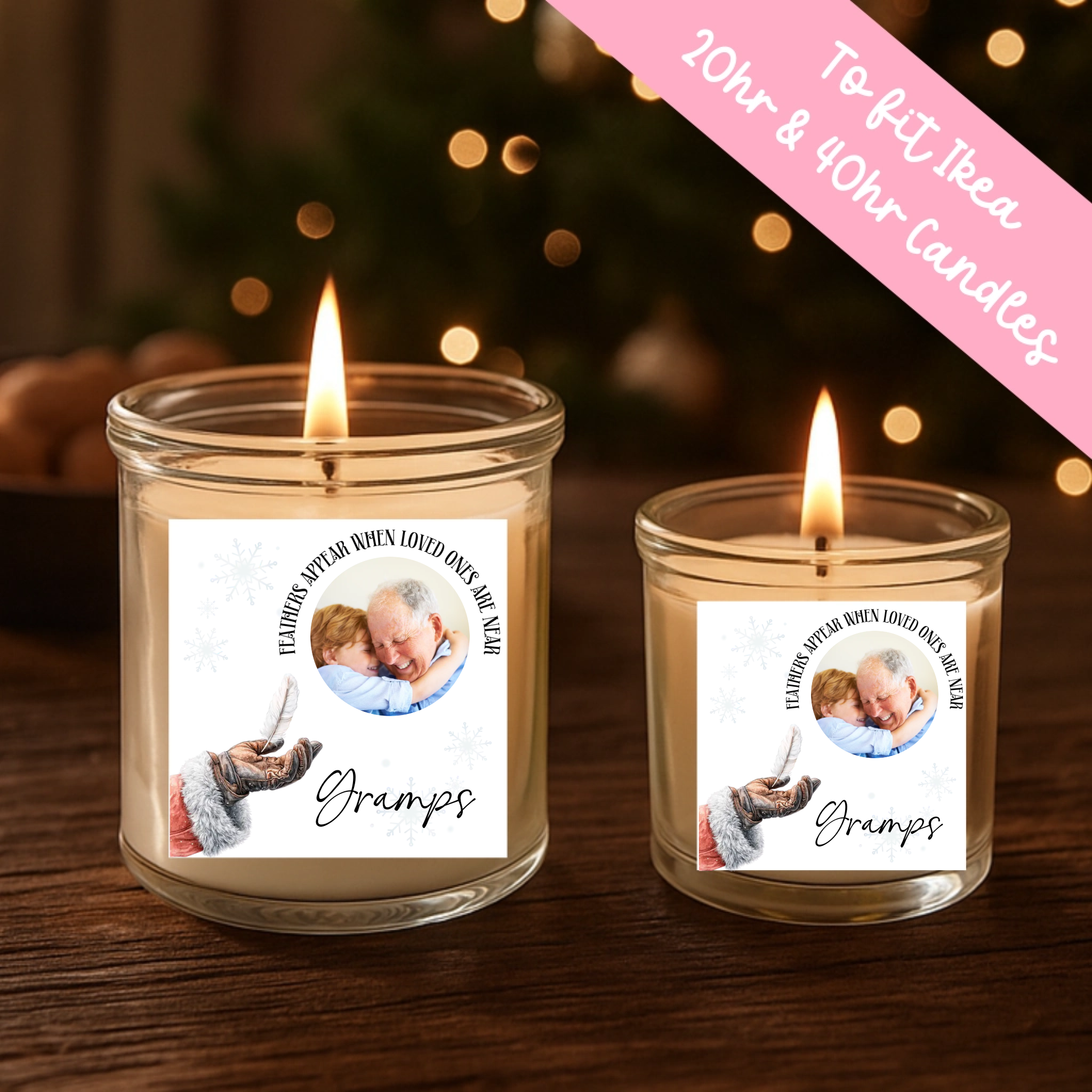 Feathers Appear - Candle Label