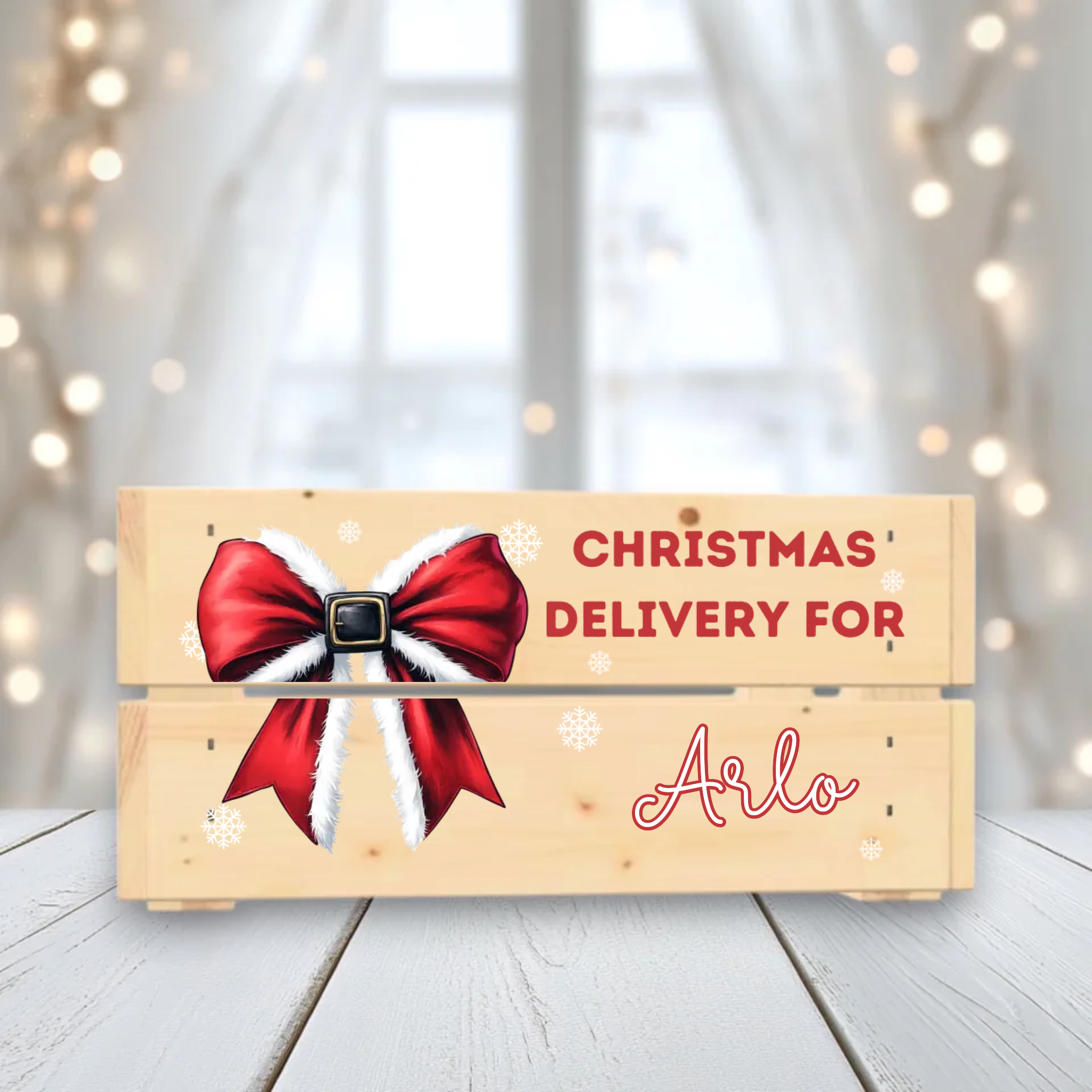 UVDTF - Christmas Bow Crate