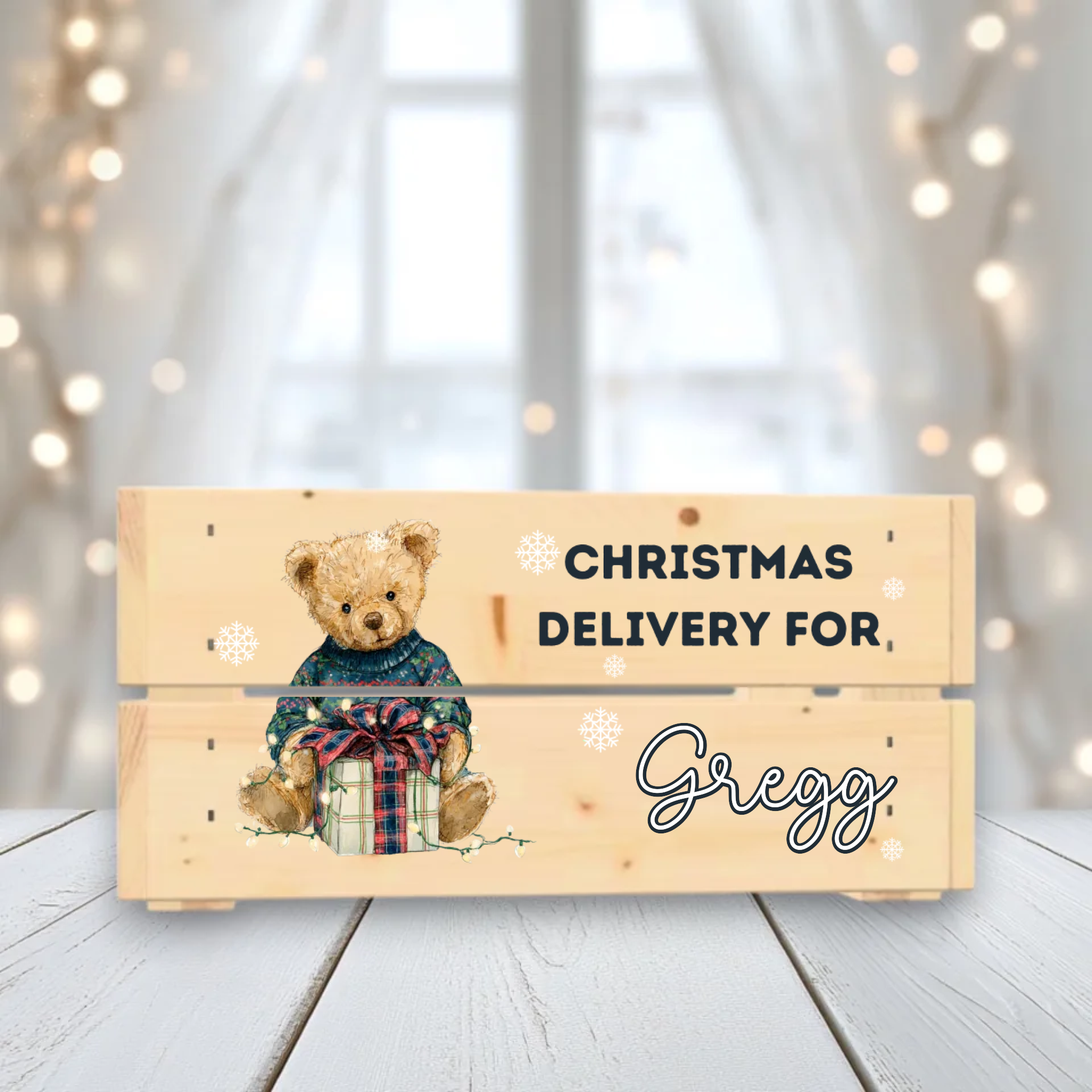 UVDTF - Christmas Teddy Crate