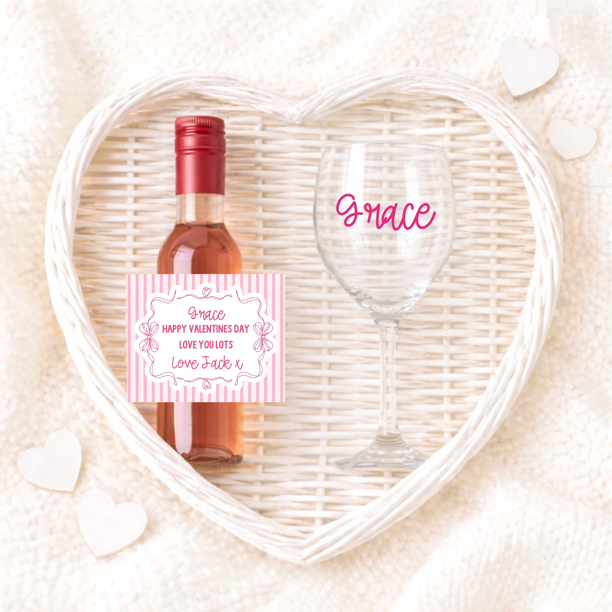 187ml Wine Label & Wine Glass UVTDF Set