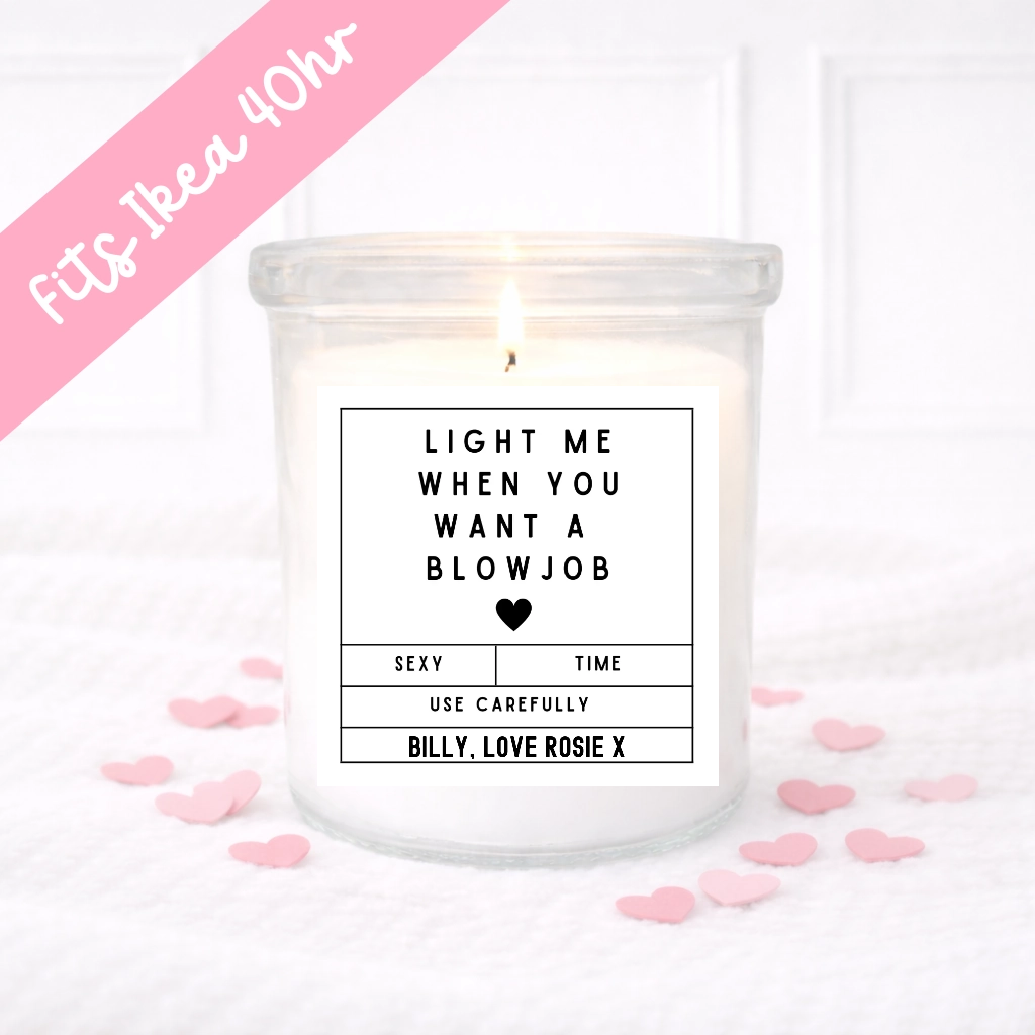 Light Me When You Want a B**wjob  - Candle Label
