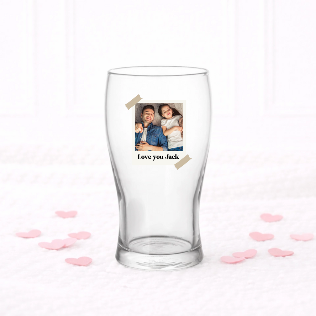 UVDTF  - Polaroid Pint Glass Decal Valentines