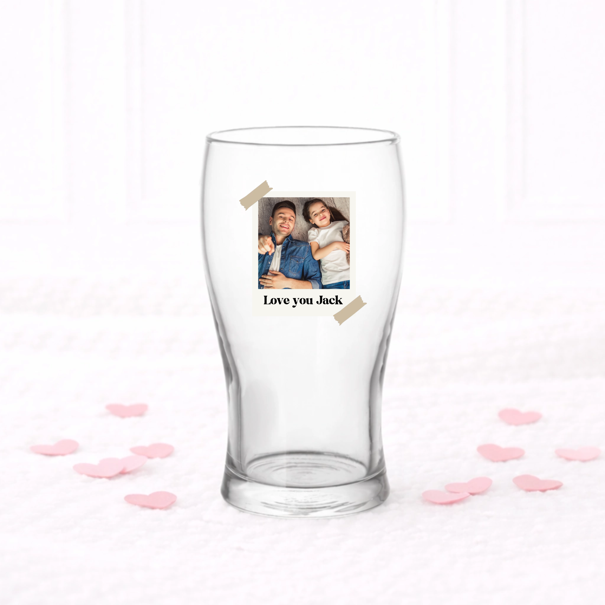 UVDTF  - Polaroid Pint Glass Decal Valentines