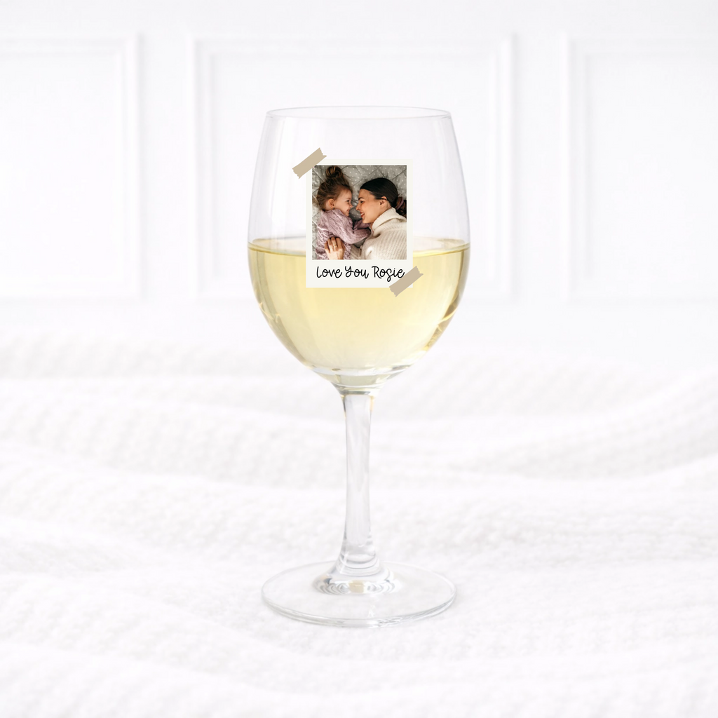 UVDTF  - Polaroid Wine Glass Decal Valentines