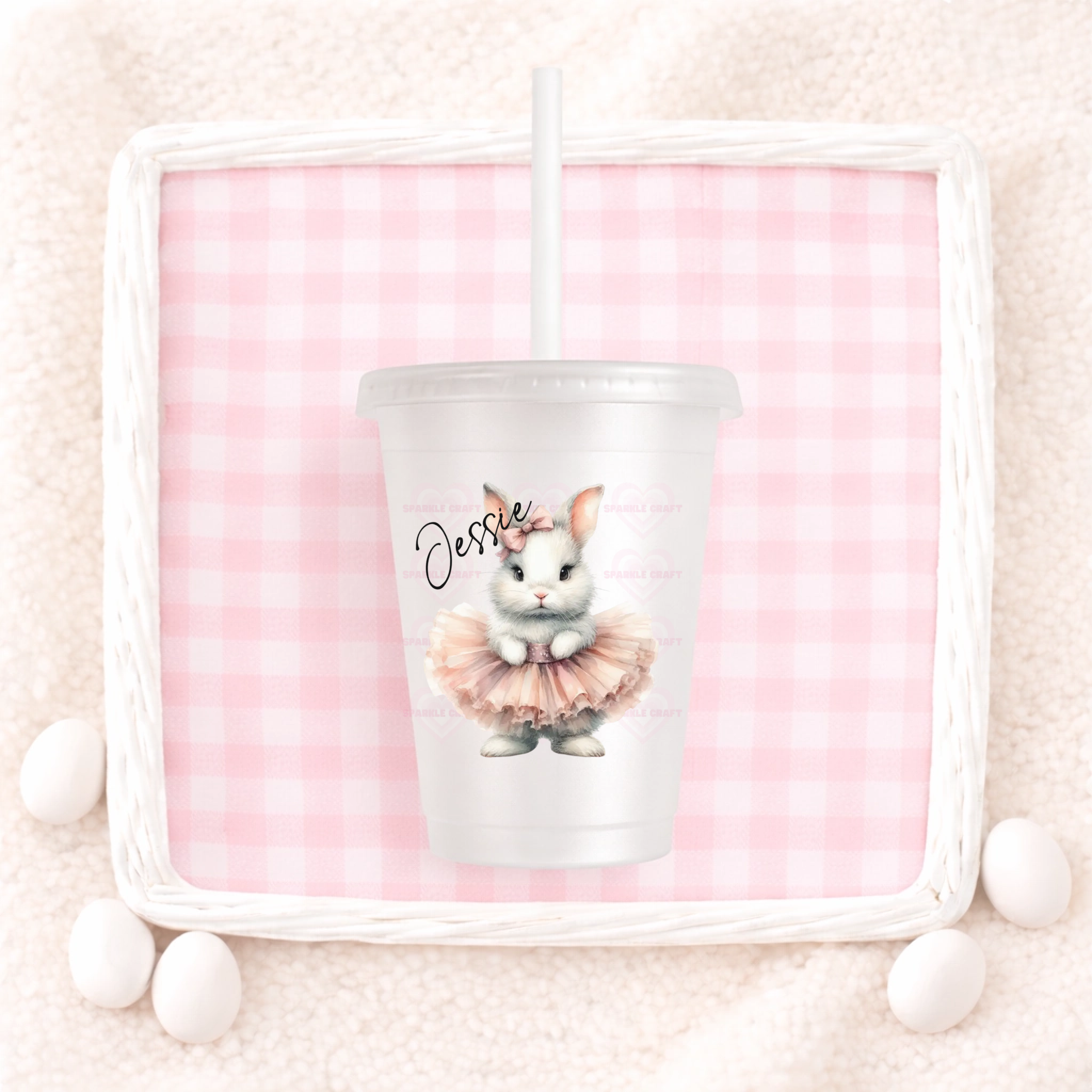 UVDTF - Bunny in a Tutu Decal