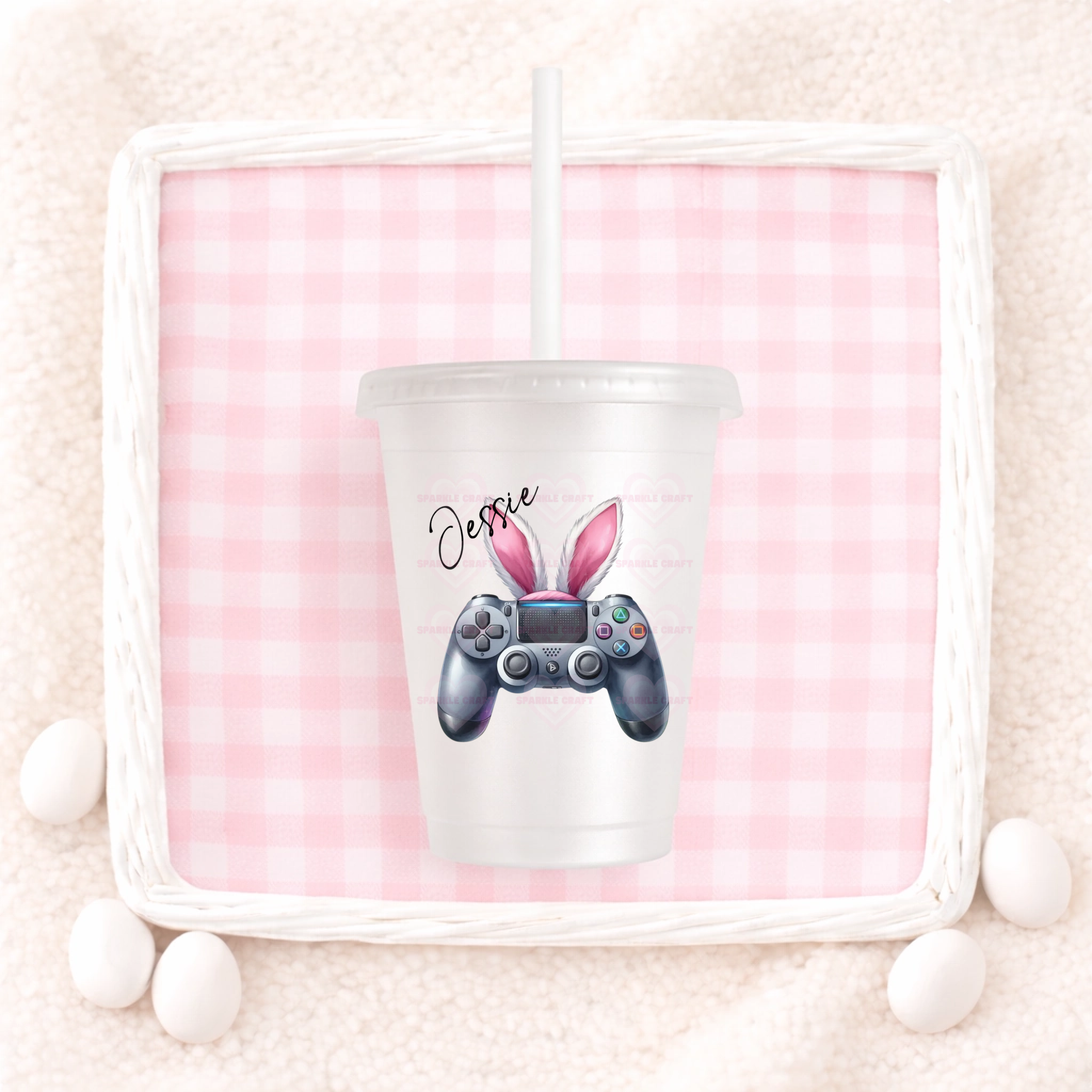 UVDTF - Pink Gaming Bunny Decal