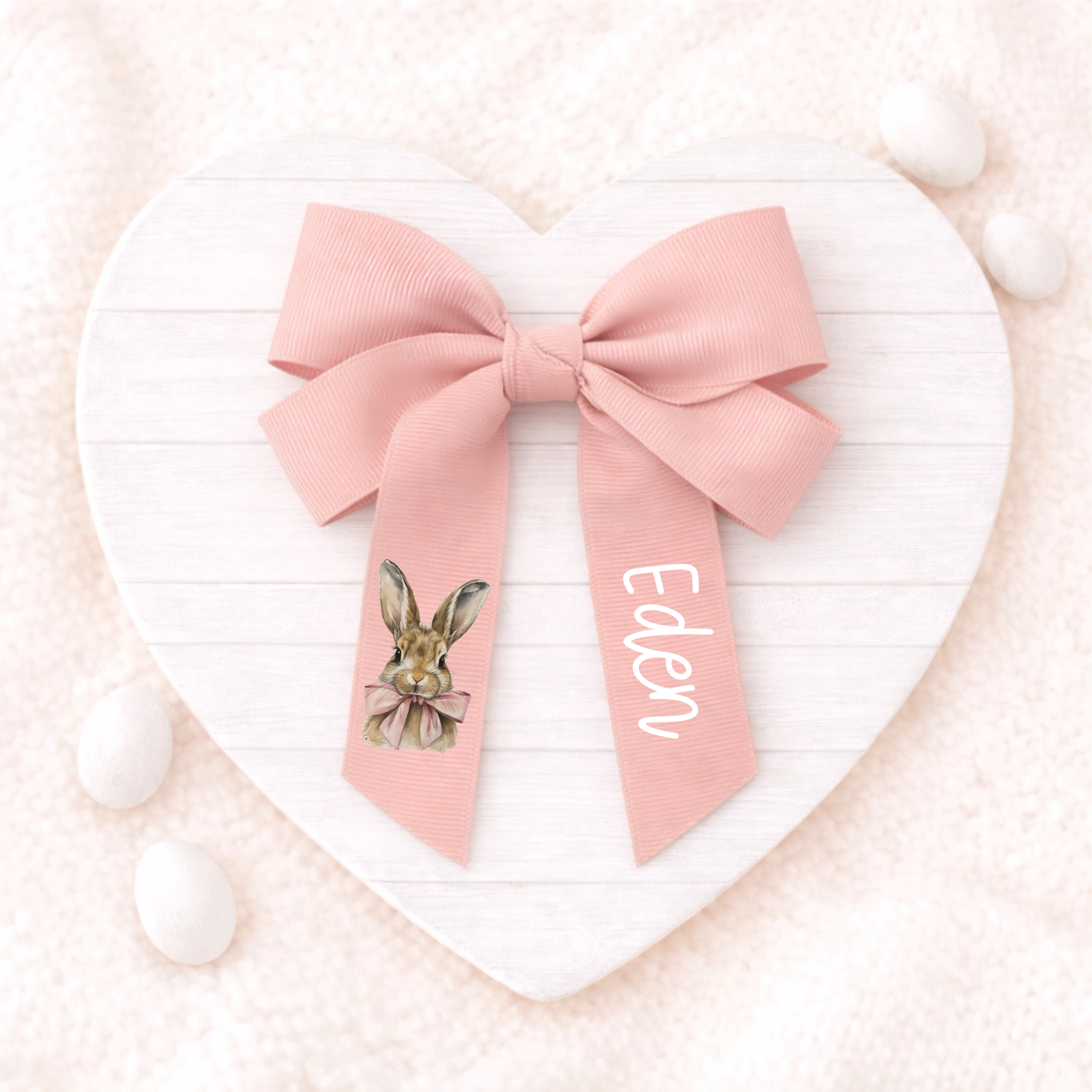DTF -  Pink Bunny Hair Bow Decal