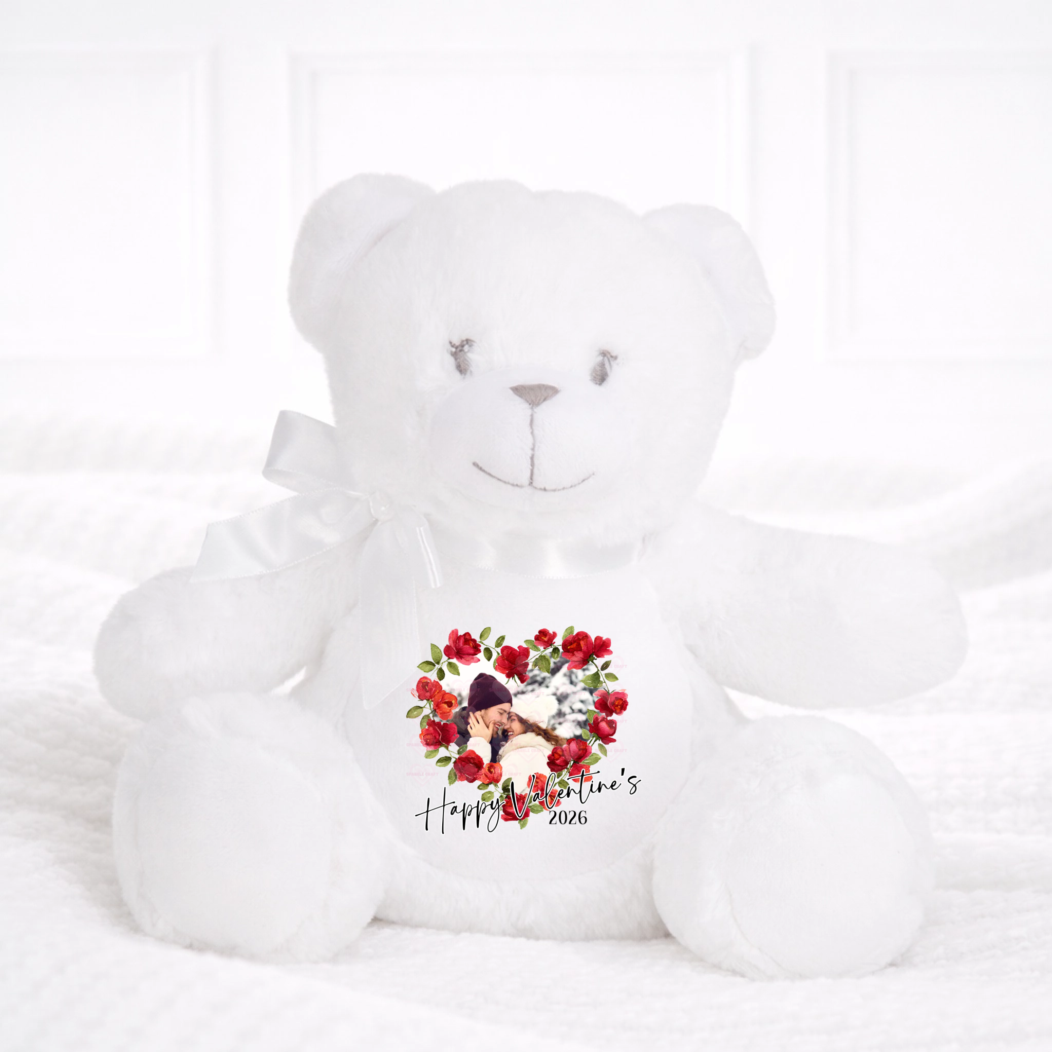 DTF - Mumbles White Bear Roses Photo