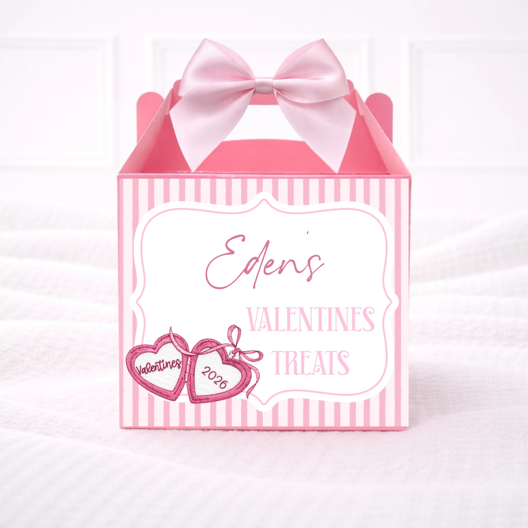 Valentines 2026 Locket - Pink Party Box Decal