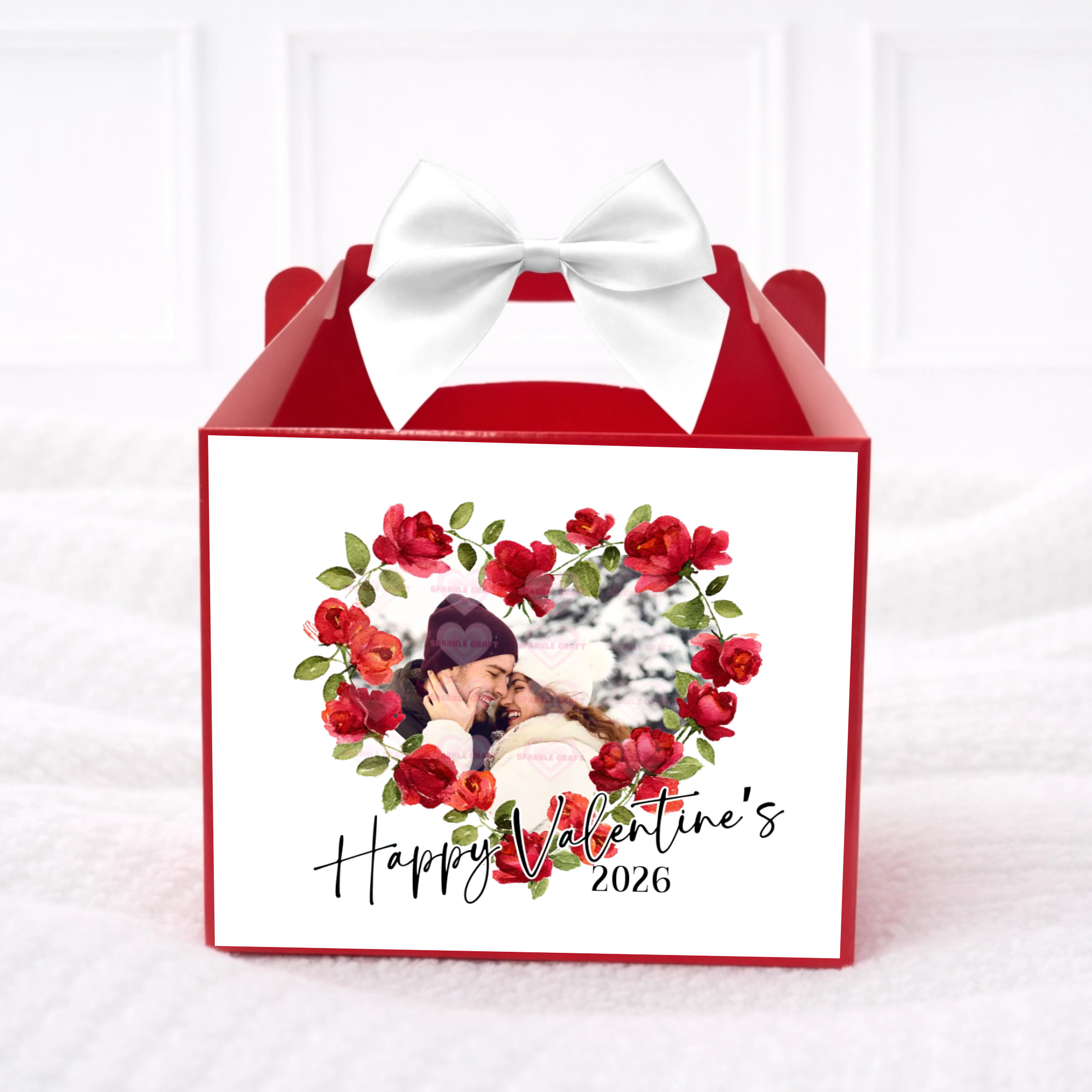 Valentines Red Locket - White Party Box Decal