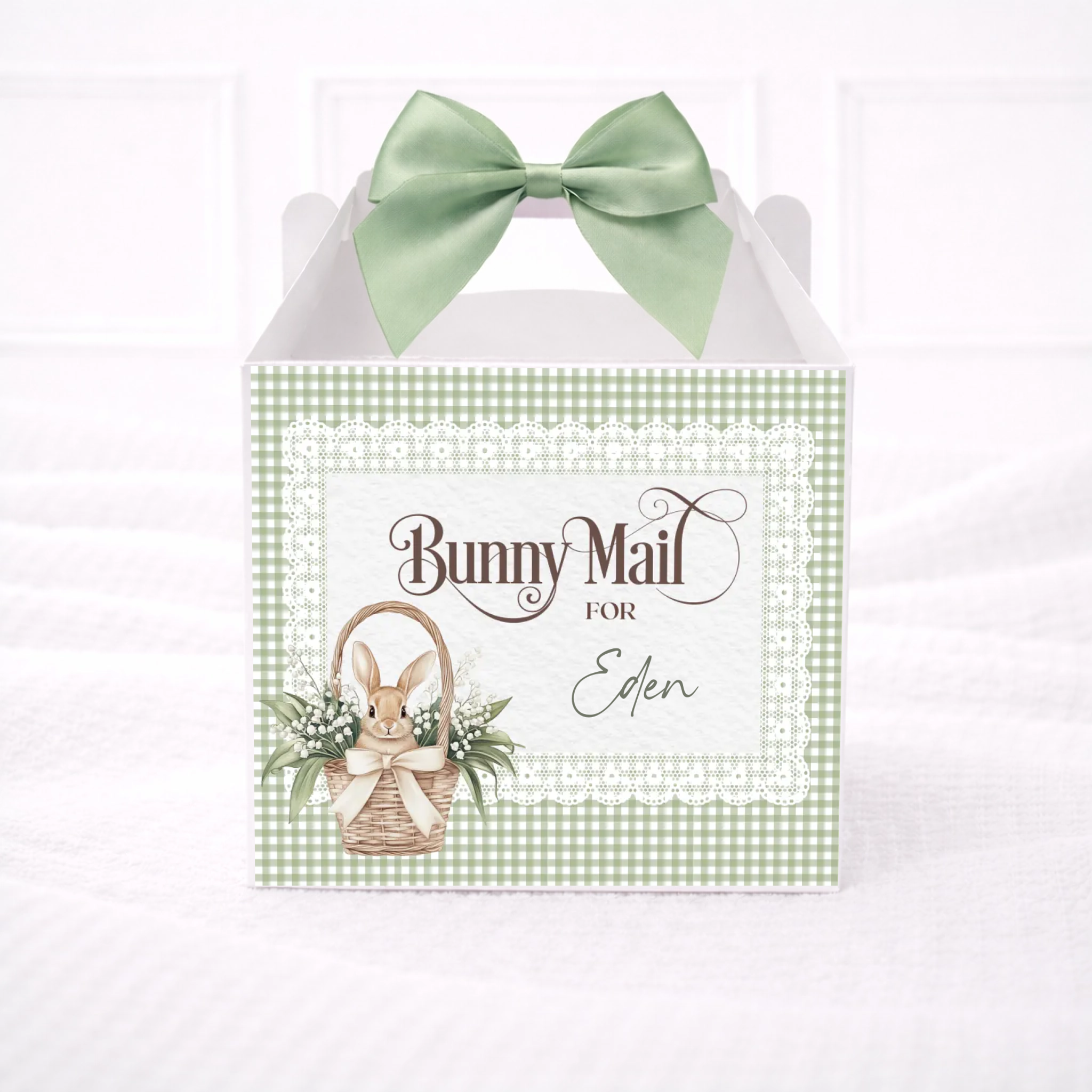 Bunny Basket - Party Box Decal