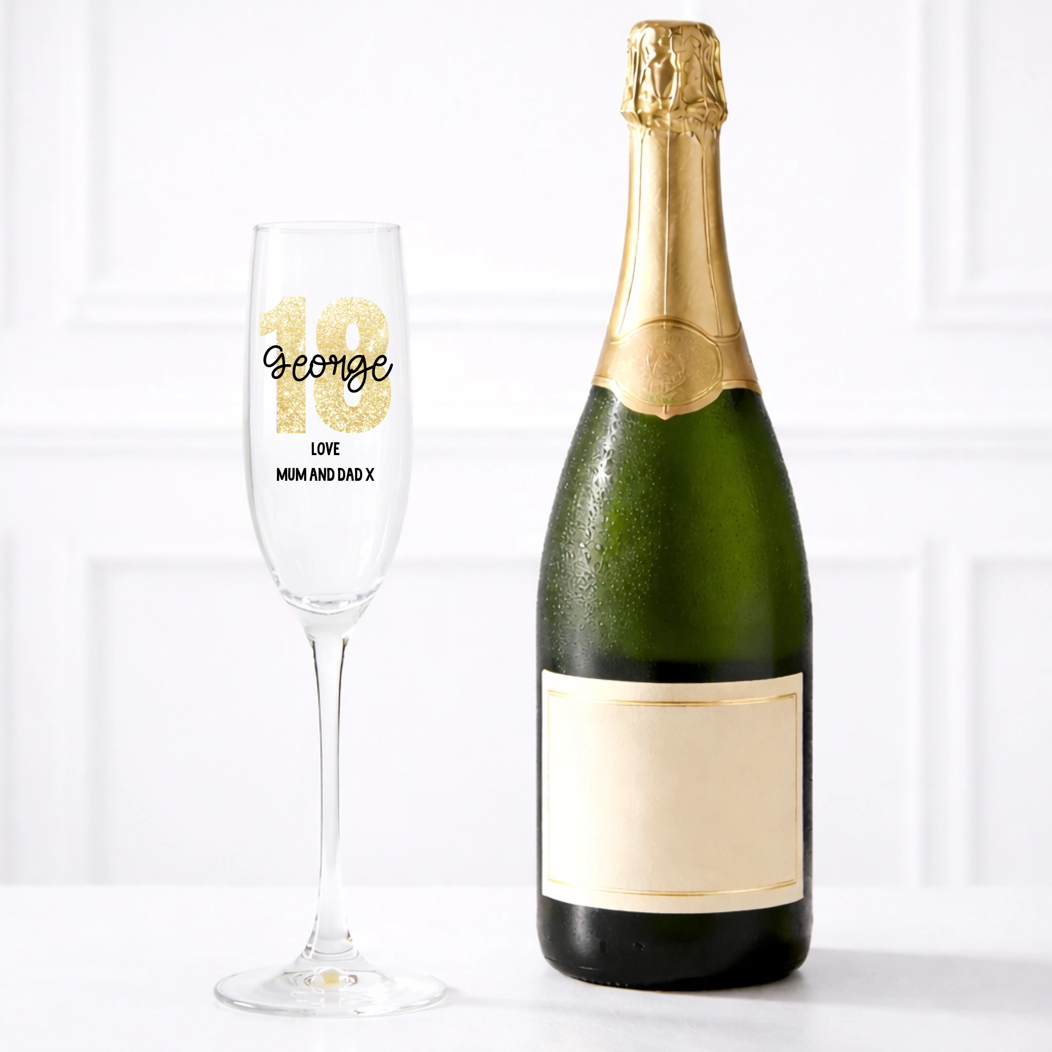 UVDTF  - Gold Glitter Age Glass Decal